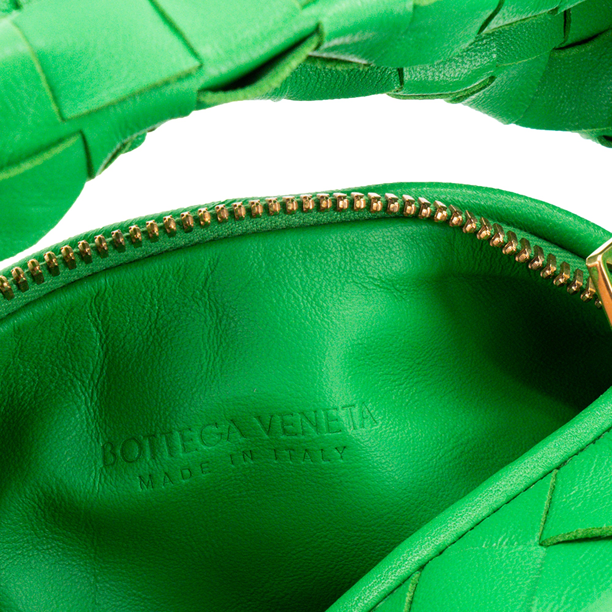 BOTTEGA VENETA - Sac à main Jodie Mini Bottega Veneta en cuir Intrecciato vert