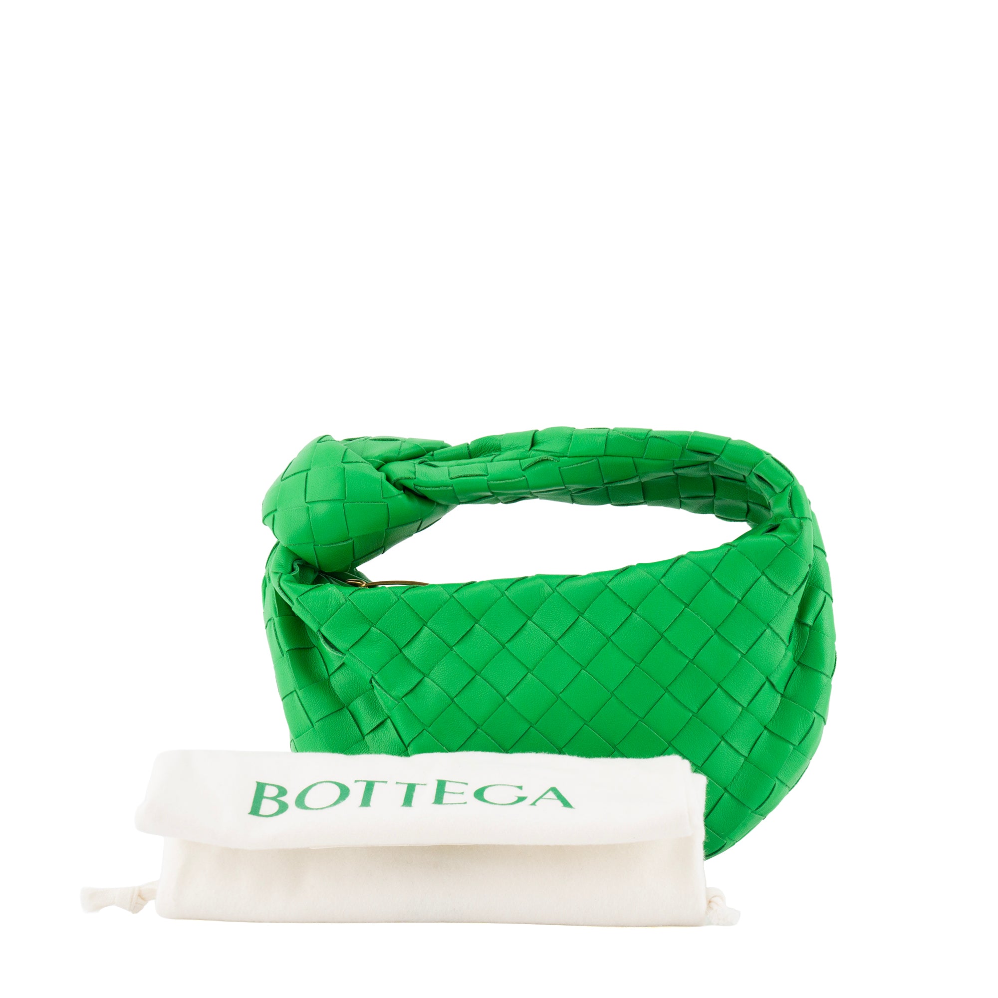 BOTTEGA VENETA - Sac à main Jodie mini Bottega Veneta en cuir vert