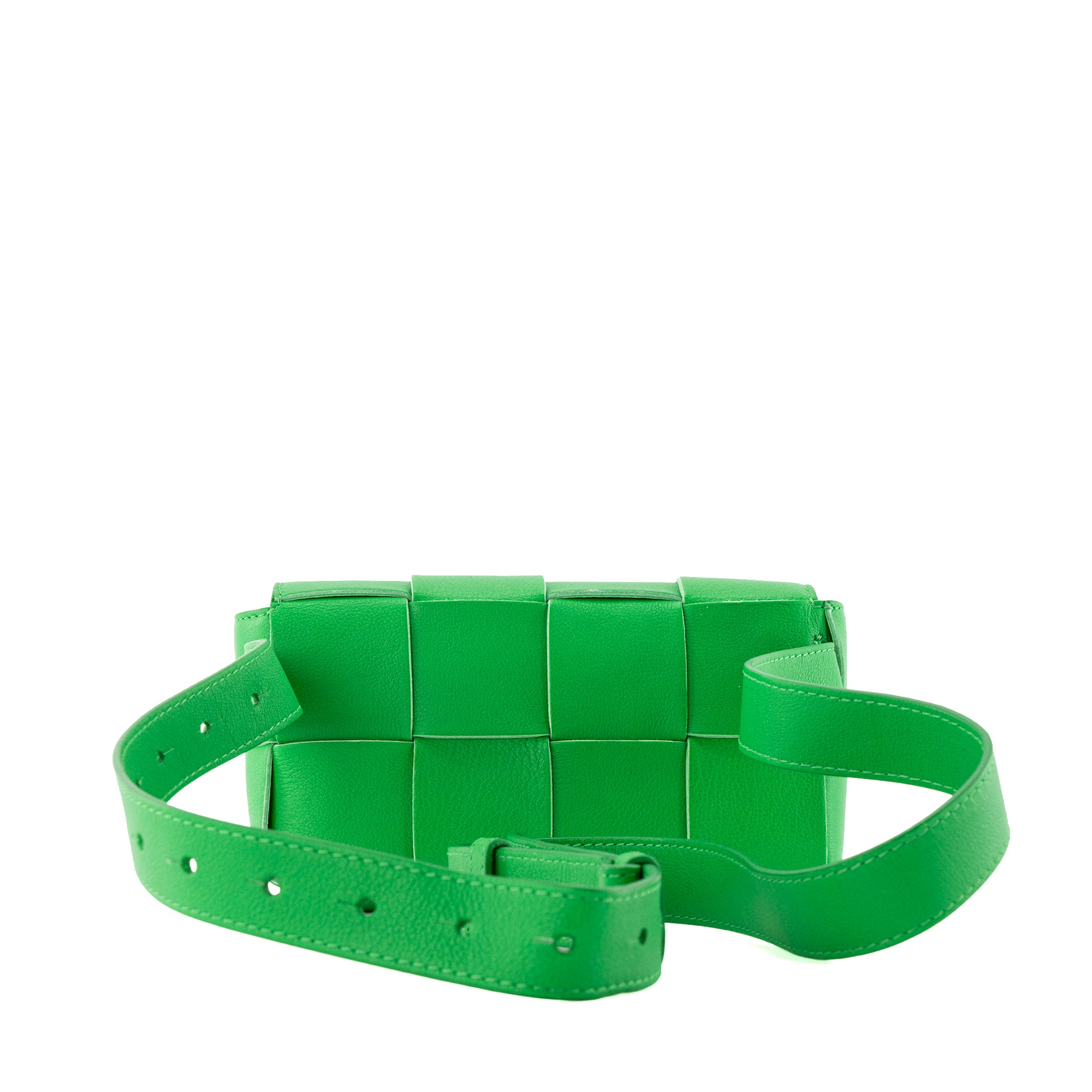 BOTTEGA VENETA - Sac ceinture Cassette Bottega Veneta en cuir grainé vert