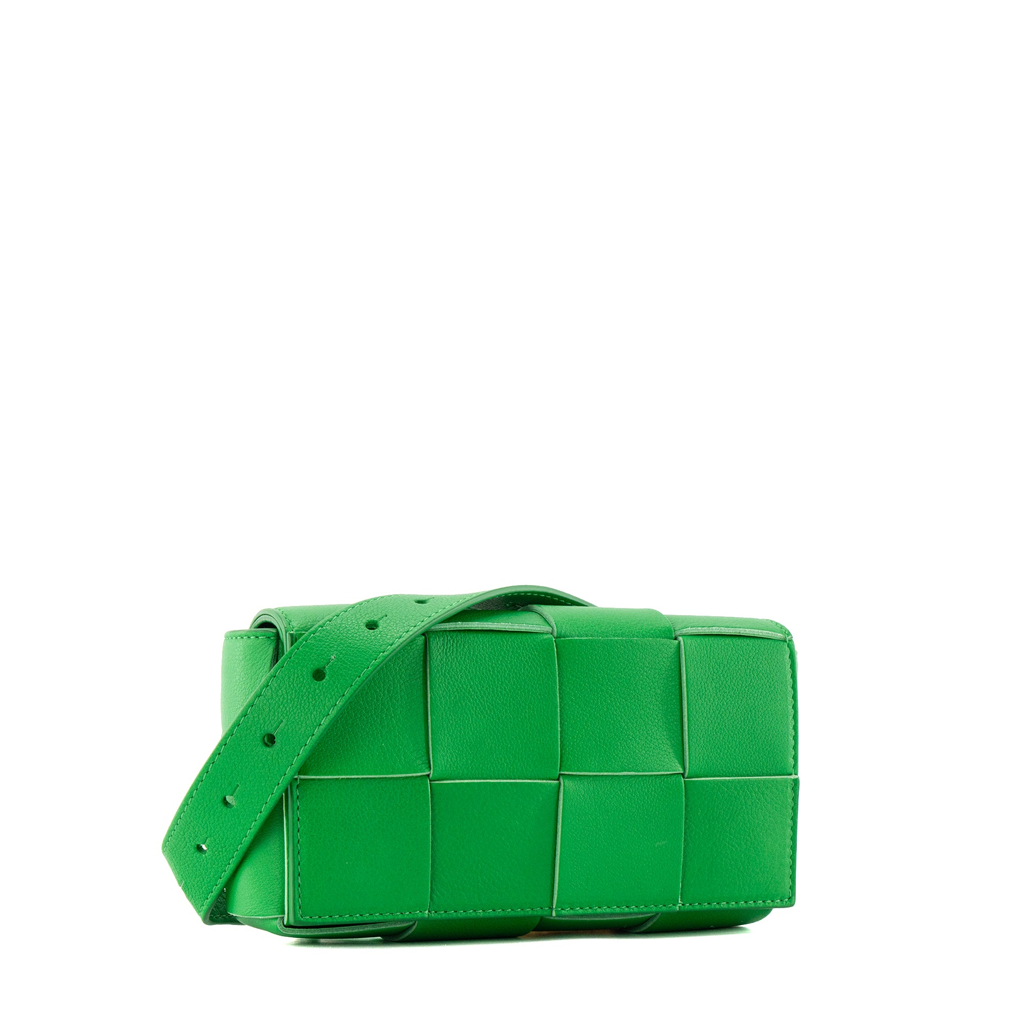 BOTTEGA VENETA - Sac ceinture Cassette Bottega Veneta en cuir grainé vert