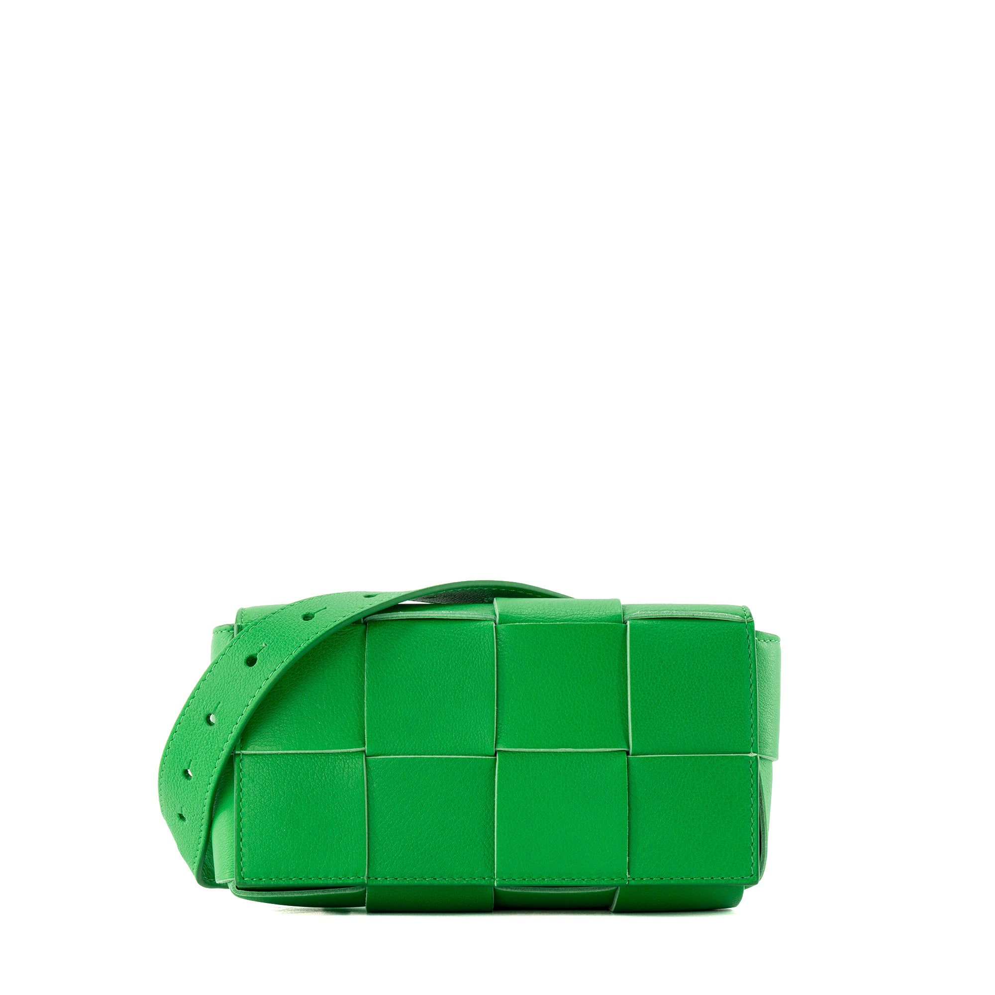 BOTTEGA VENETA - Sac ceinture Cassette Bottega Veneta en cuir grainé vert