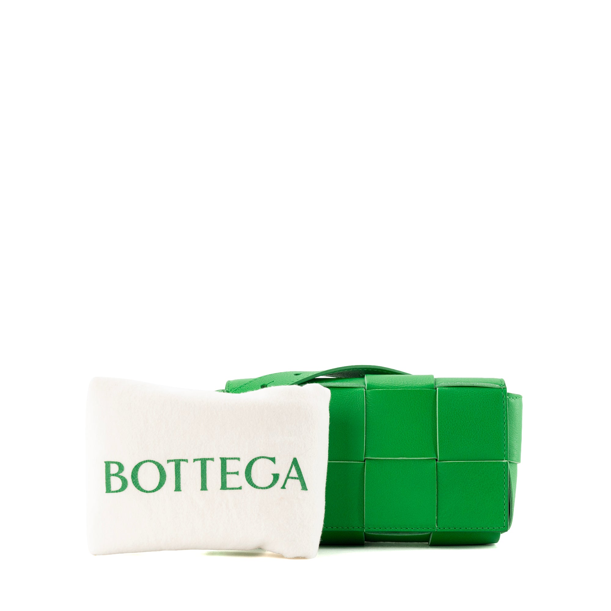 BOTTEGA VENETA - Sac ceinture Cassette Bottega Veneta en cuir grainé vert