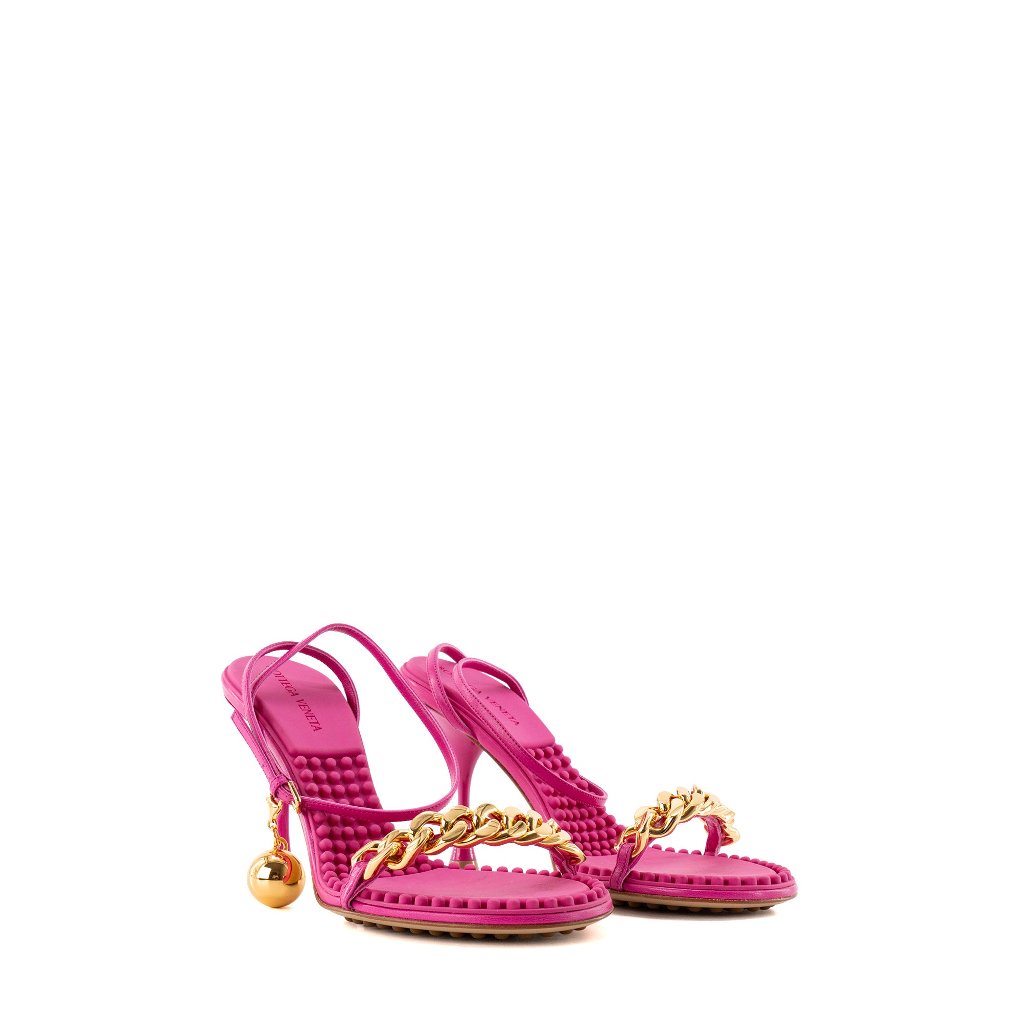 BOTTEGA VENETA - Dot hollyhock heeled sandals