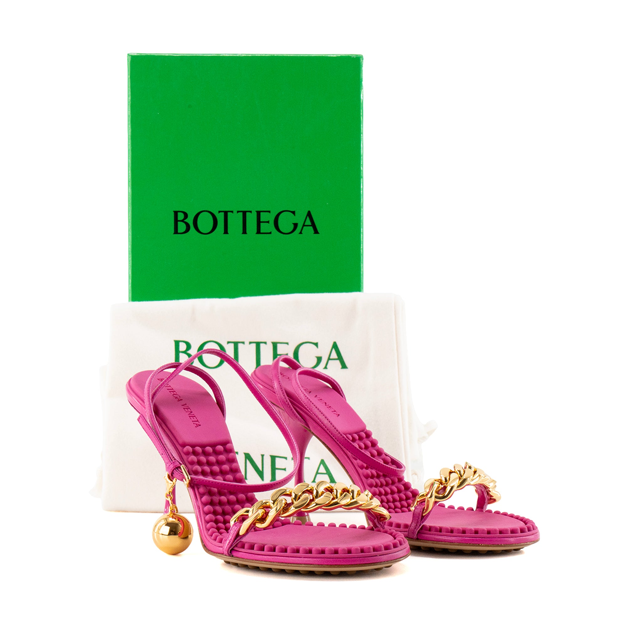 BOTTEGA VENETA - Dot hollyhock heeled sandals