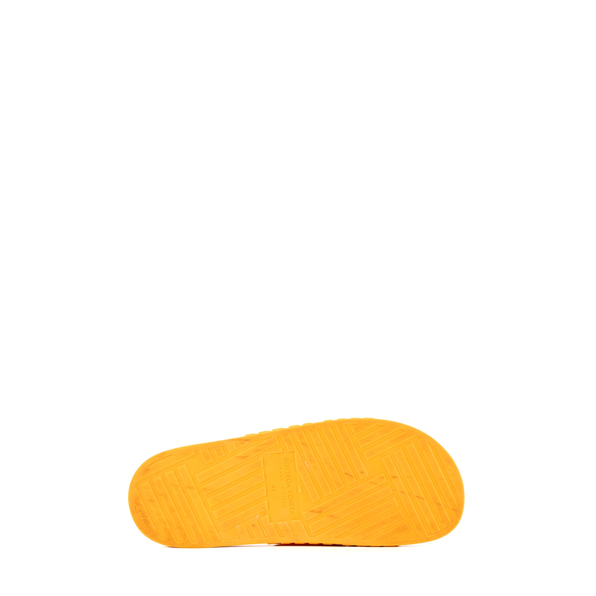BOTTEGA VENETA - Sandales Bottega Veneta en caoutchouc orange (T41)