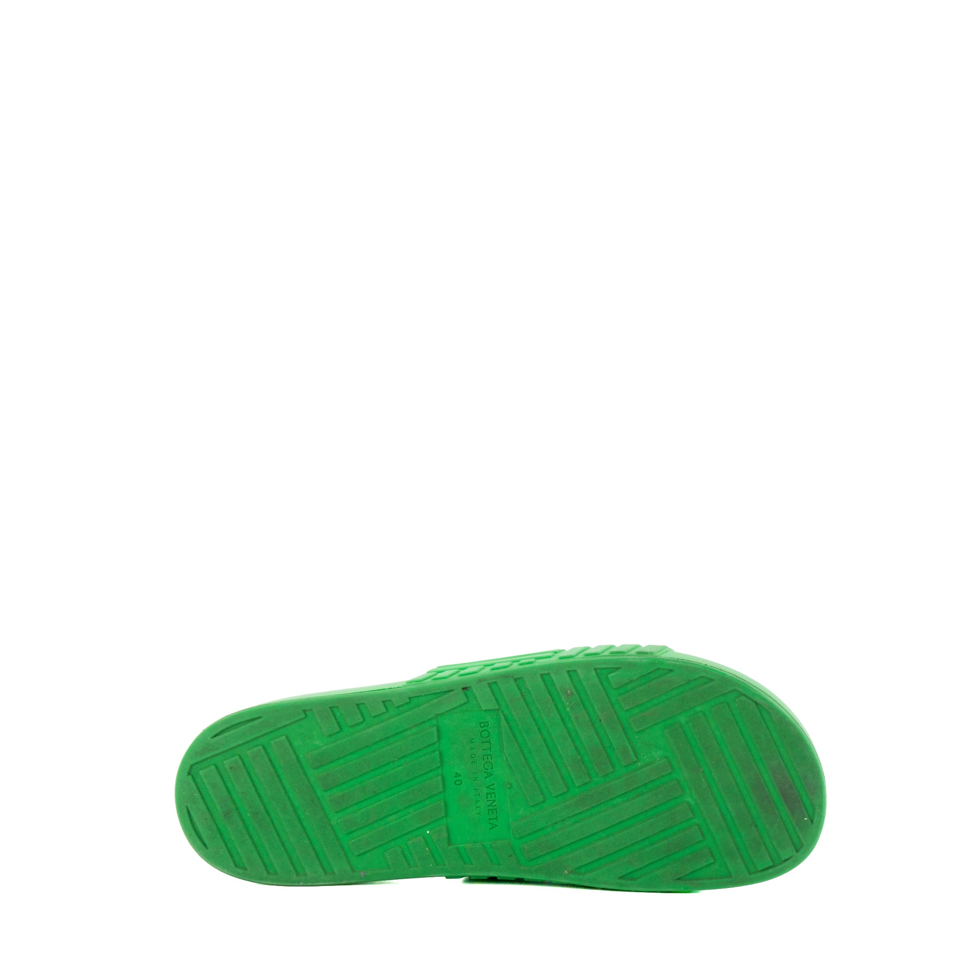 BOTTEGA VENETA - Sandales Bottega Veneta en caoutchouc vert (T40)