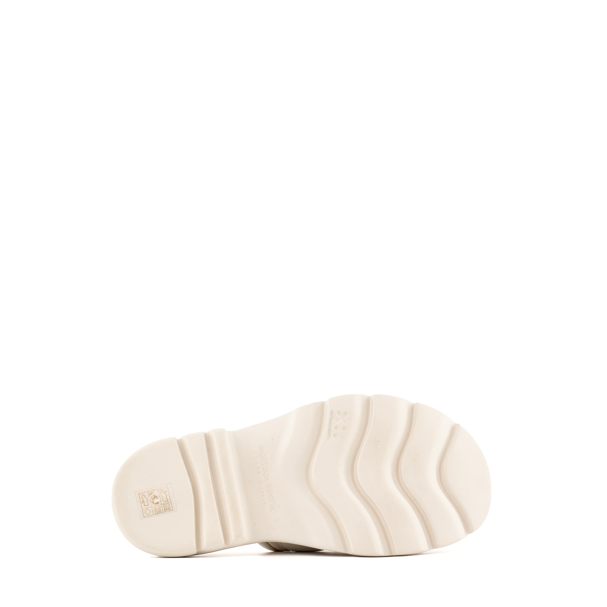 BOTTEGA VENETA - Sandales Flash Bottega Veneta en toile blanc cassé (T37)