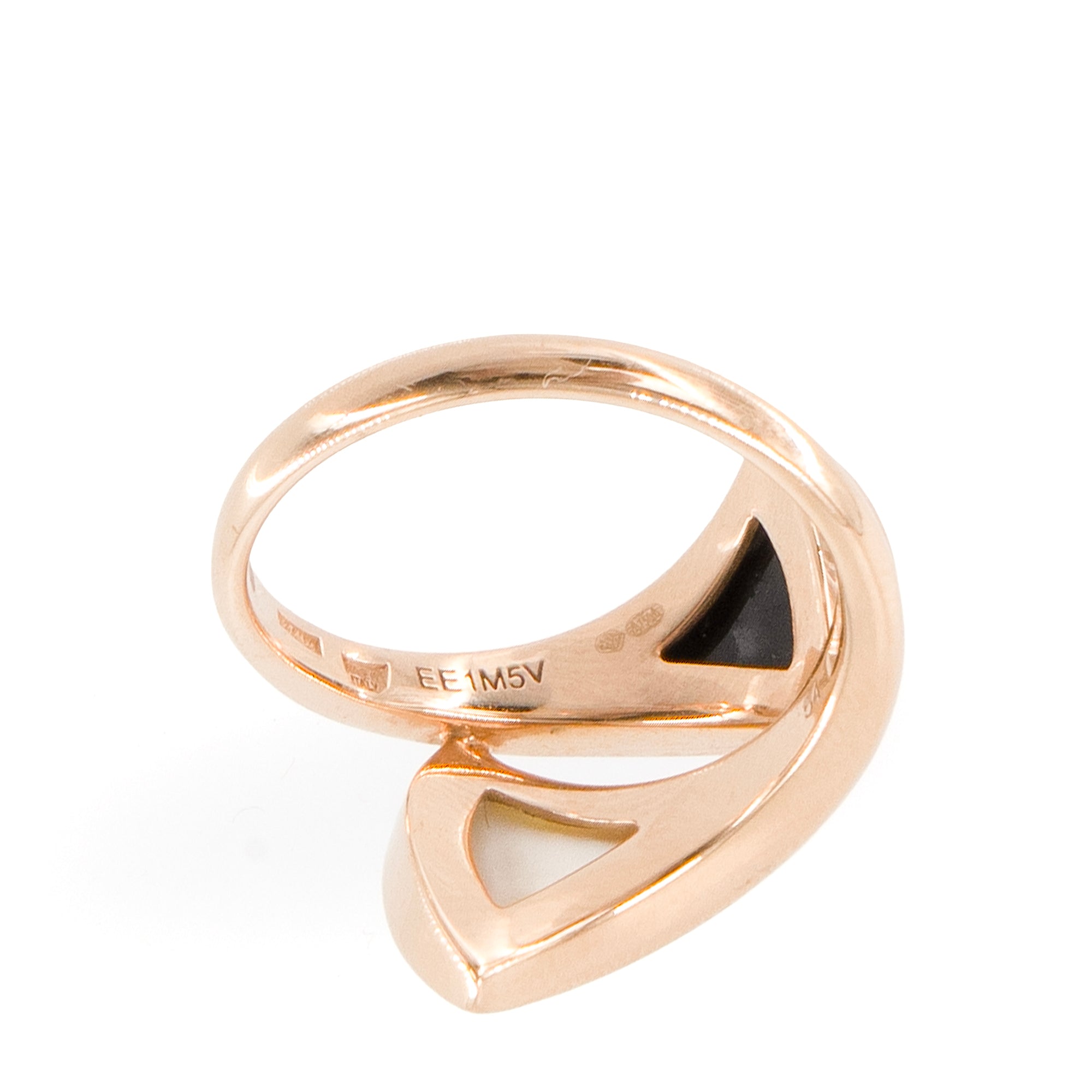 BULGARI - Bague Divas' Dream en or rose et nacre (T54)