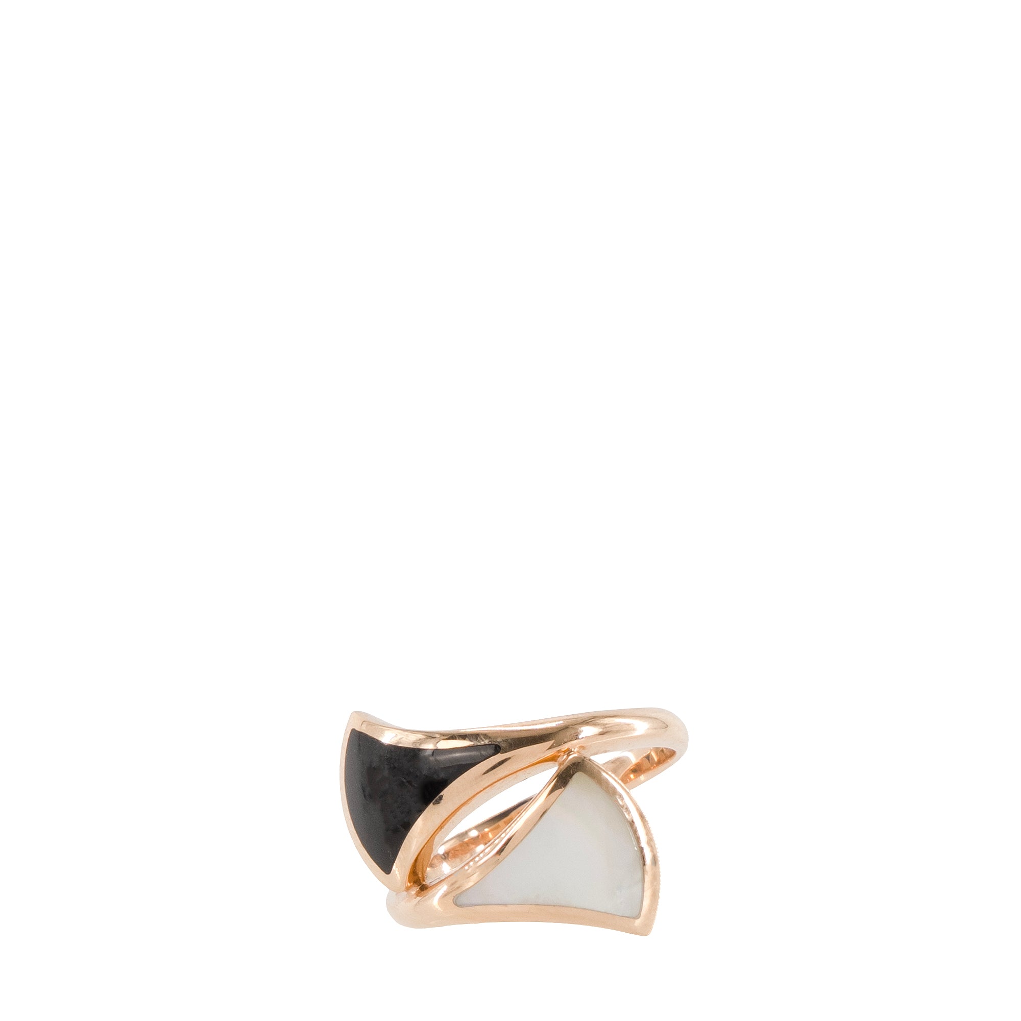 BULGARI - Bague Divas' Dream en or rose et nacre (T54)