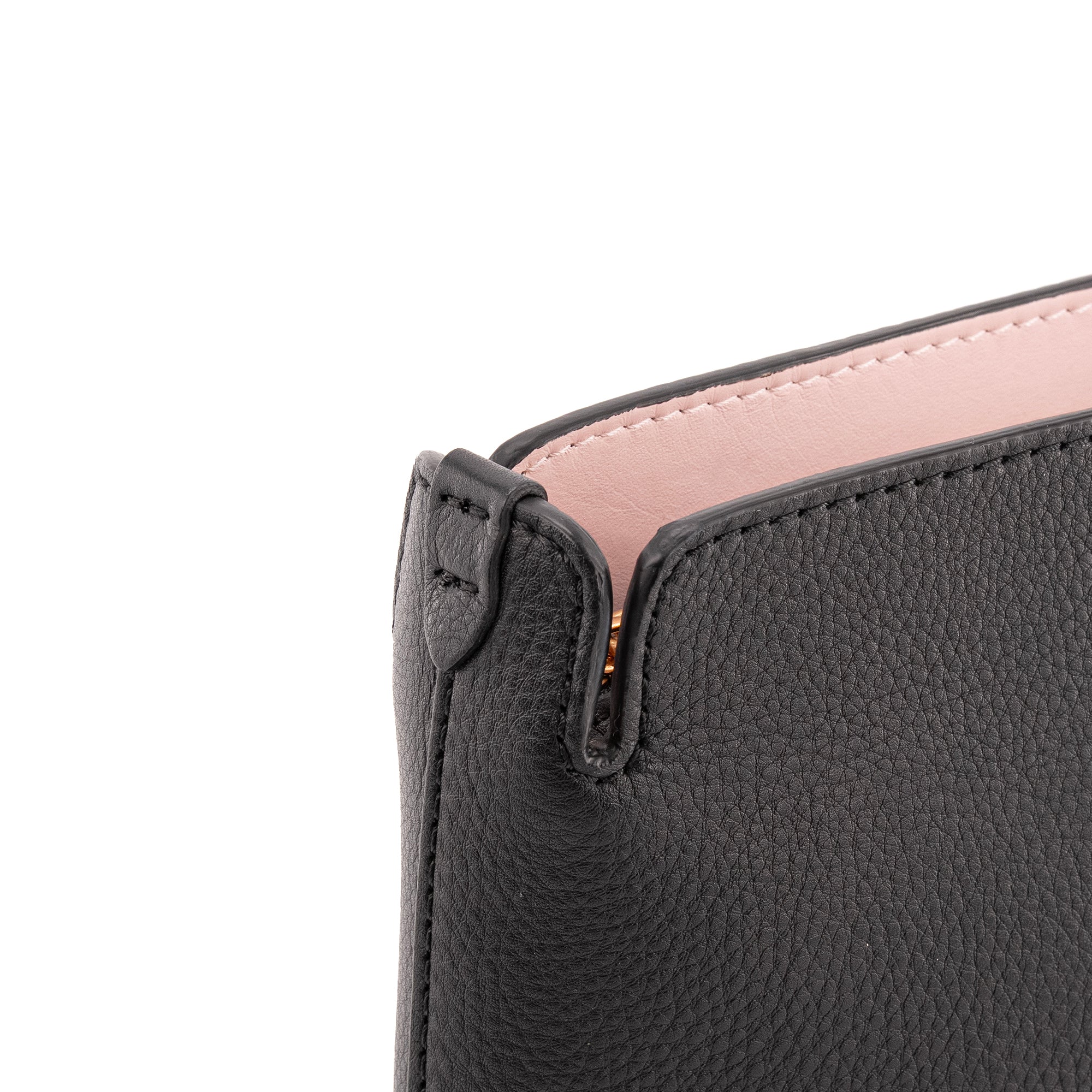 BURBERRY - Pochette Burberry en cuir grainé noir