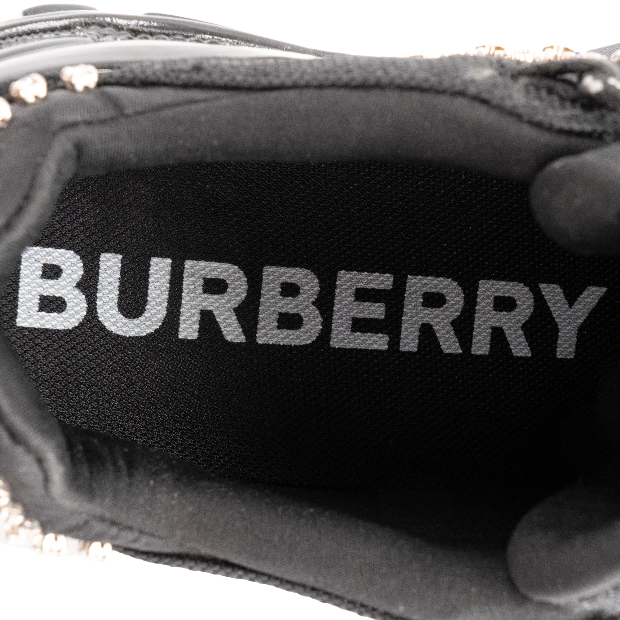 BURBERRY - Sneakers Arthur Crystal Burberry en toile noire (T38)