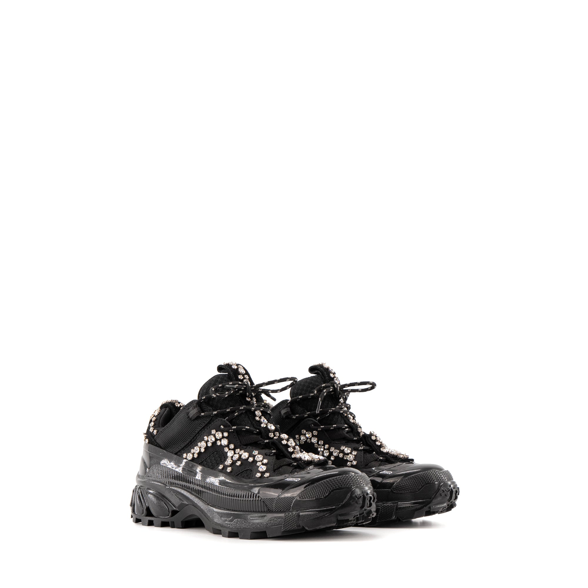 BURBERRY - Sneakers Arthur Crystal Burberry en toile noire (T38)