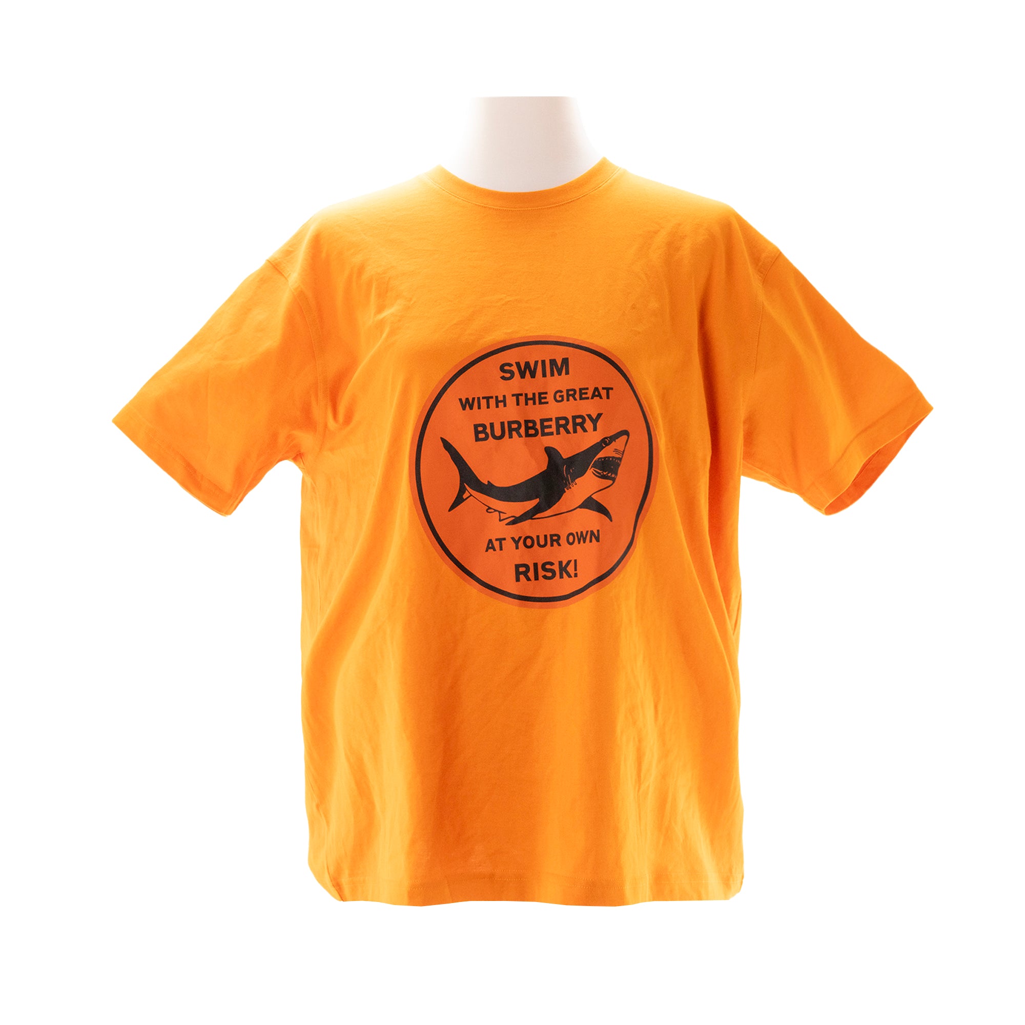 BURBERRY - Tee shirt Swim Shark Graphic Burberry en coton orange (S)