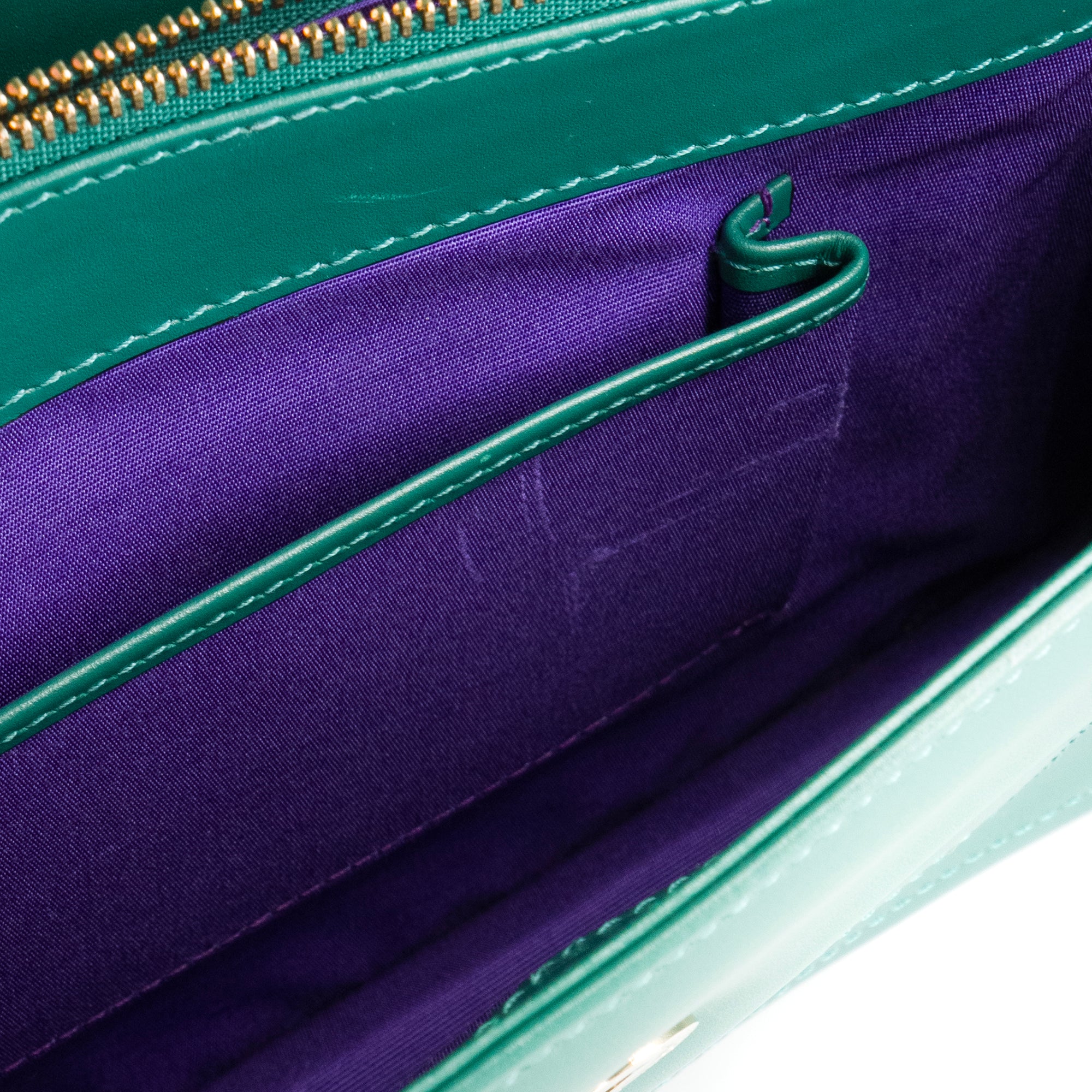BULGARI - Sac à bandoulière Serpenti Bvlgari en cuir lisse vert