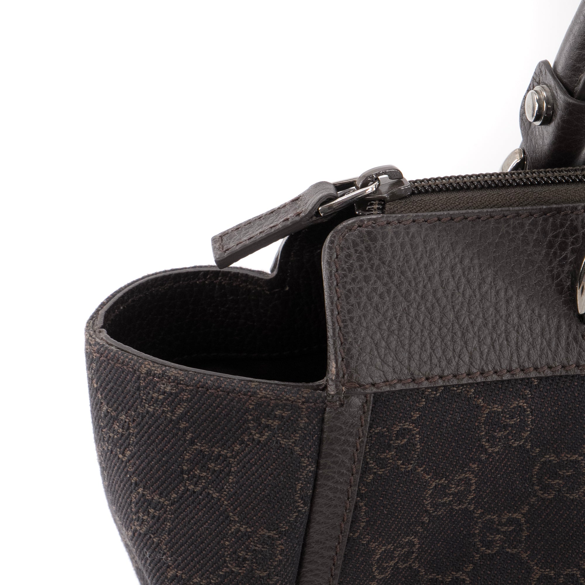 GUCCI - Sac cabas Abbey Gucci en toile monogrammée vintage