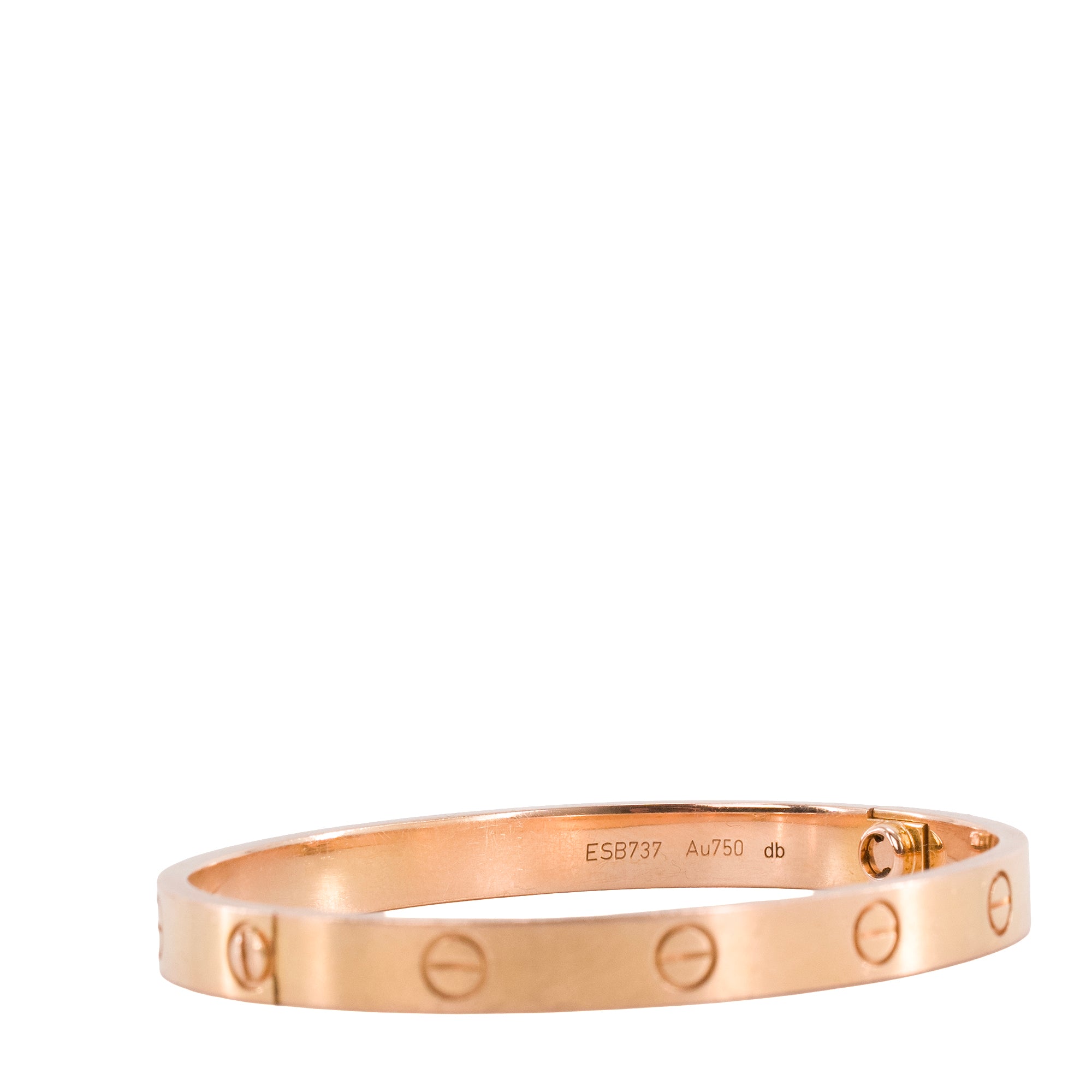 CARTIER - Bracelet Love Cartier en or rose (T17)