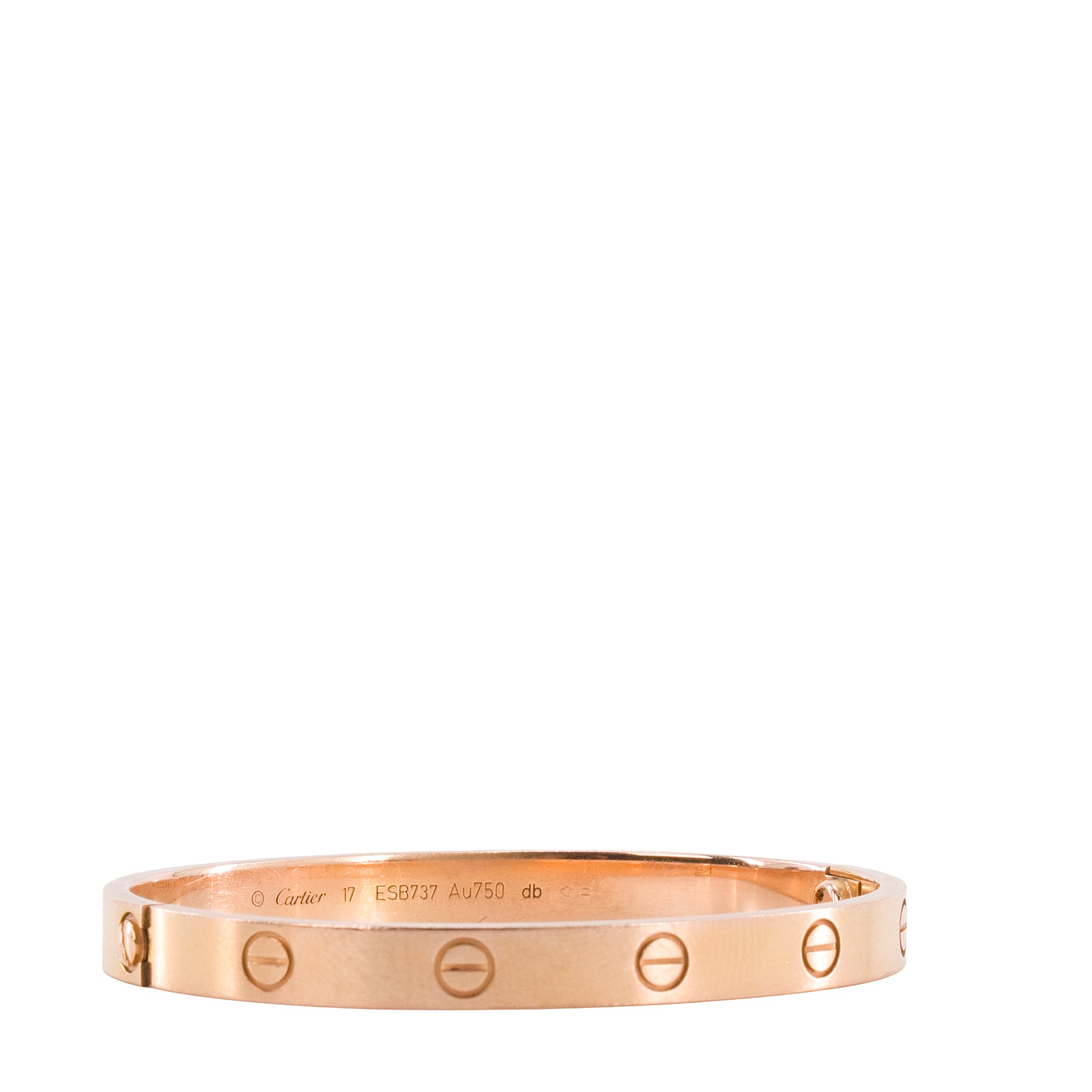 CARTIER - Bracelet Love Cartier en or rose (T17)