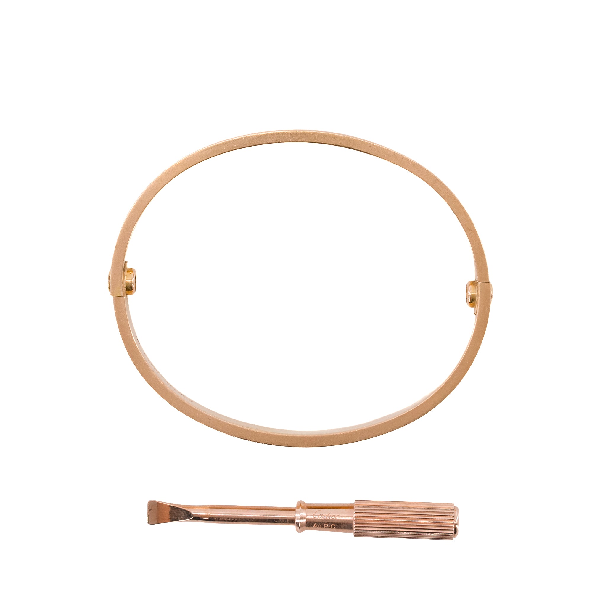 CARTIER - Bracelet Love Cartier en or rose (T17)