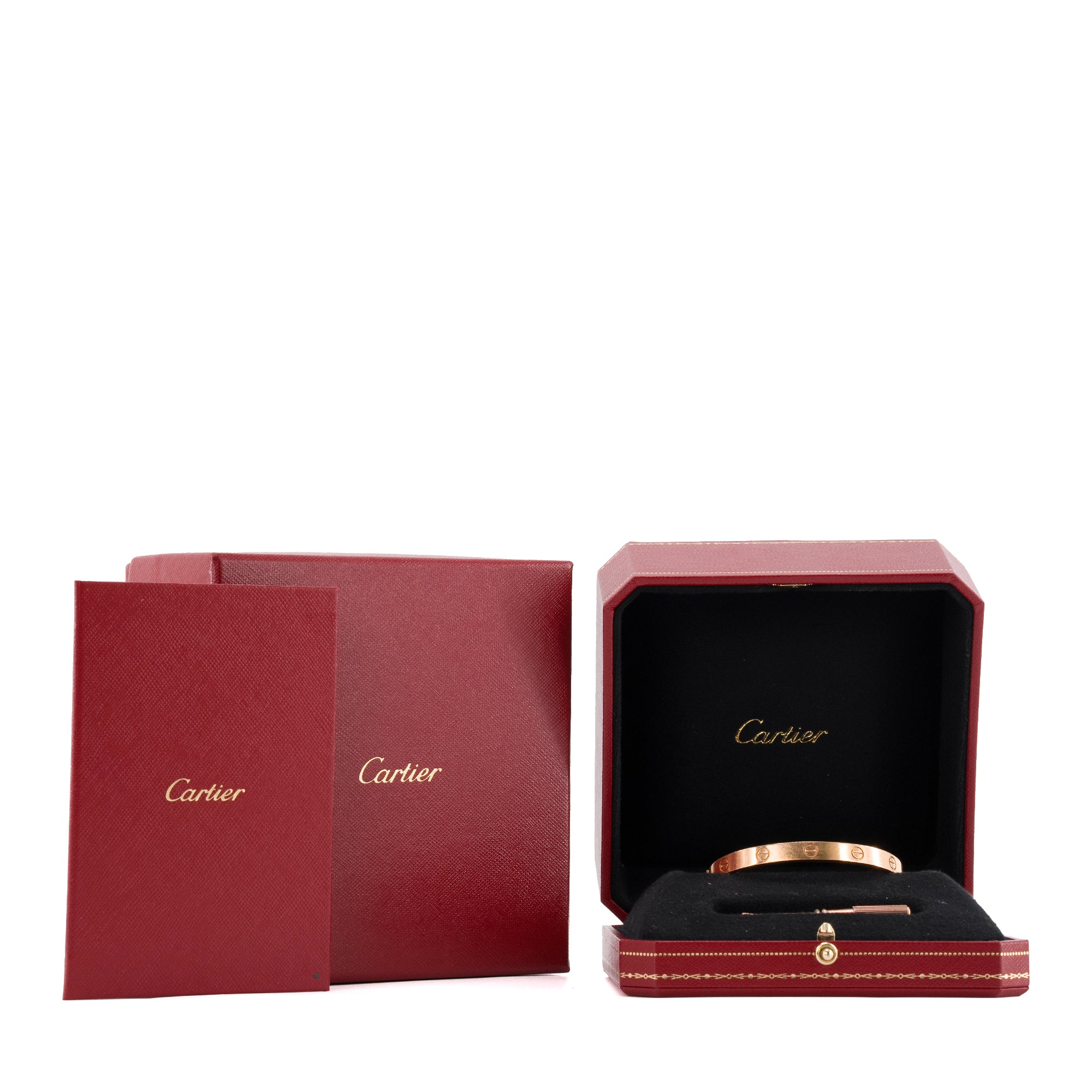 CARTIER - Bracelet Love Cartier en or rose (T17)