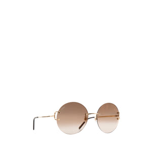 CARTIER - Lunettes de soleil Cartier en métal doré
