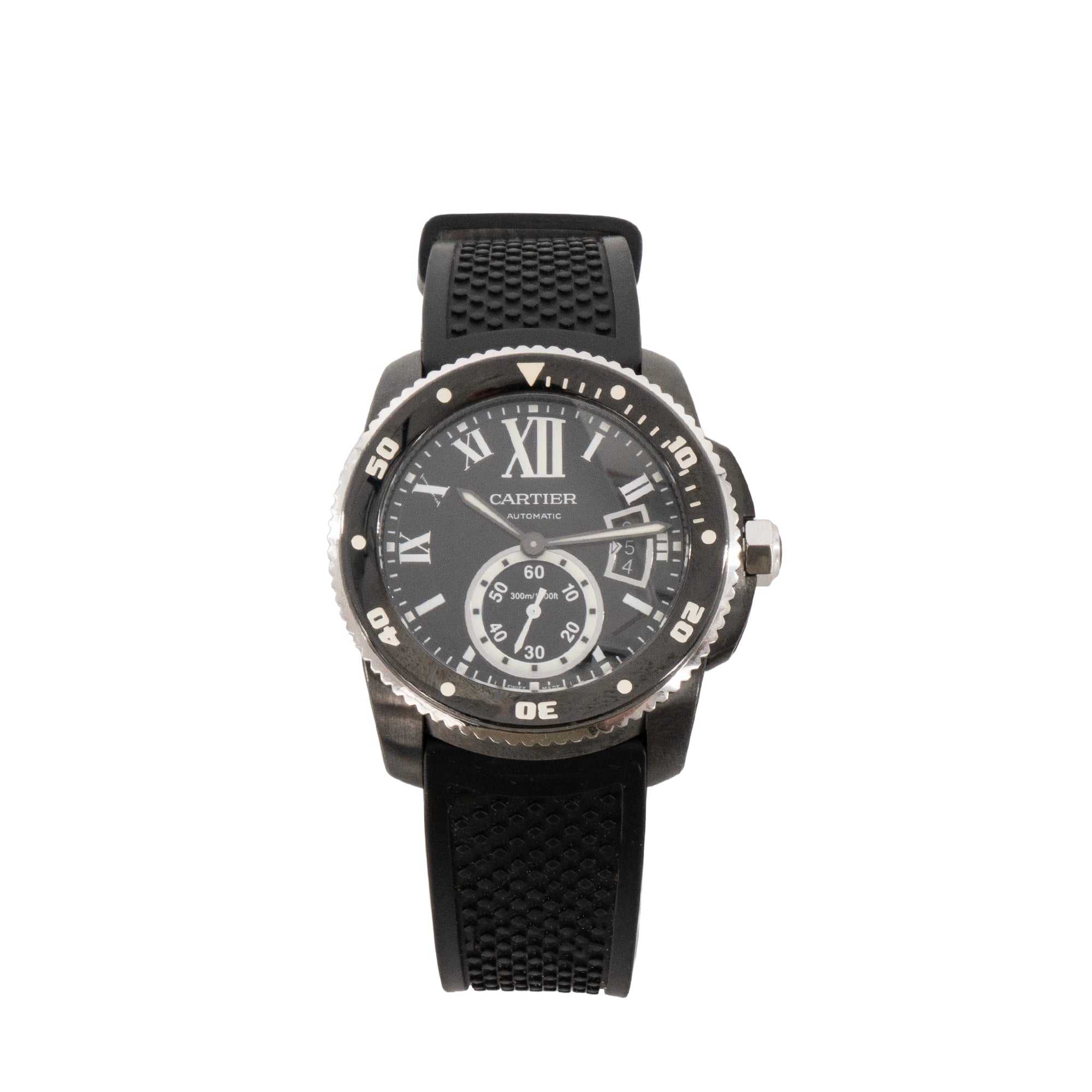 CARTIER - Montre Calibre 42 mm de Cartier en acier noir