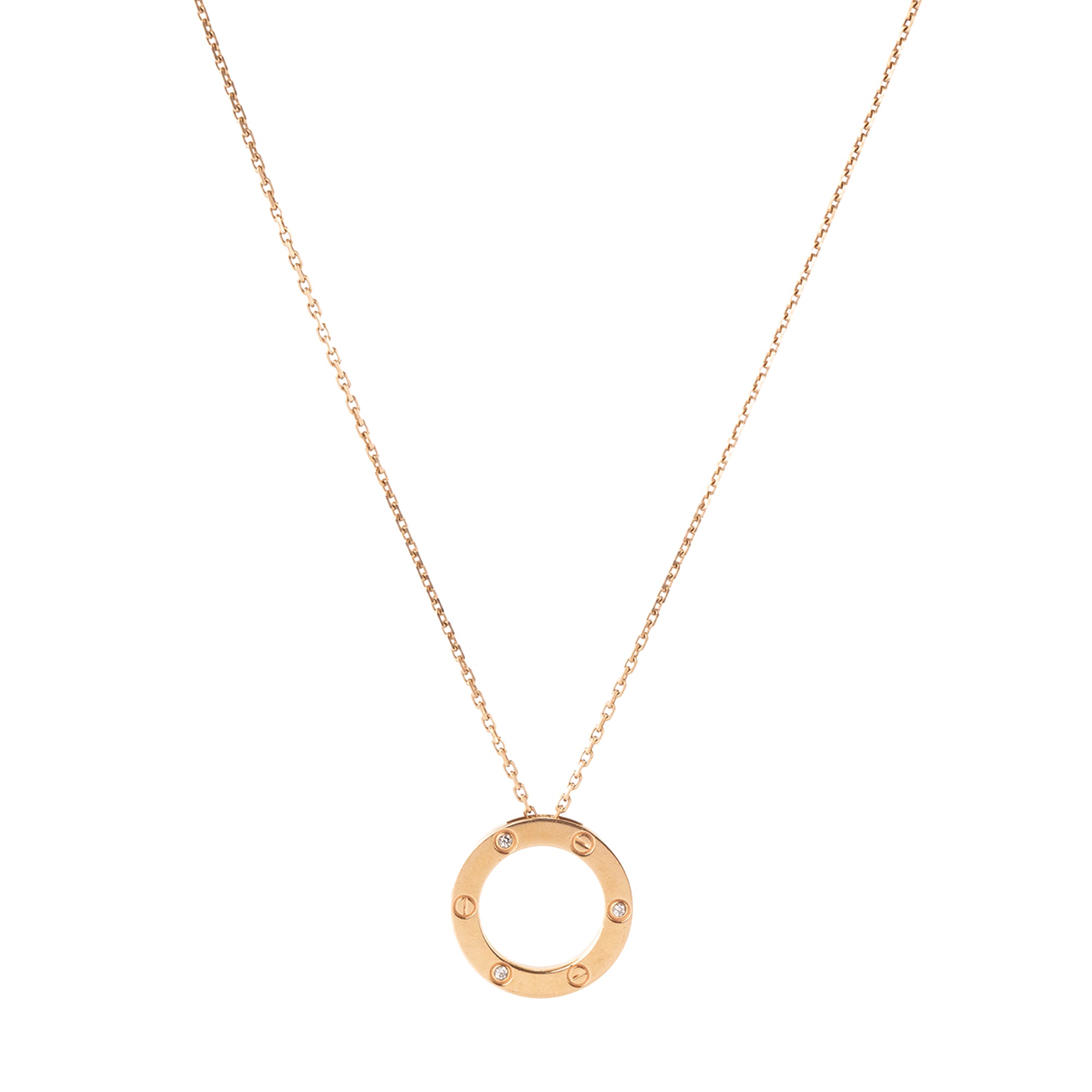 CARTIER - Pendentif Love 3 Diamants Cartier en or jaune