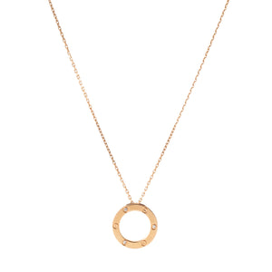 CARTIER - Pendentif Love 3 Diamants Cartier en or jaune