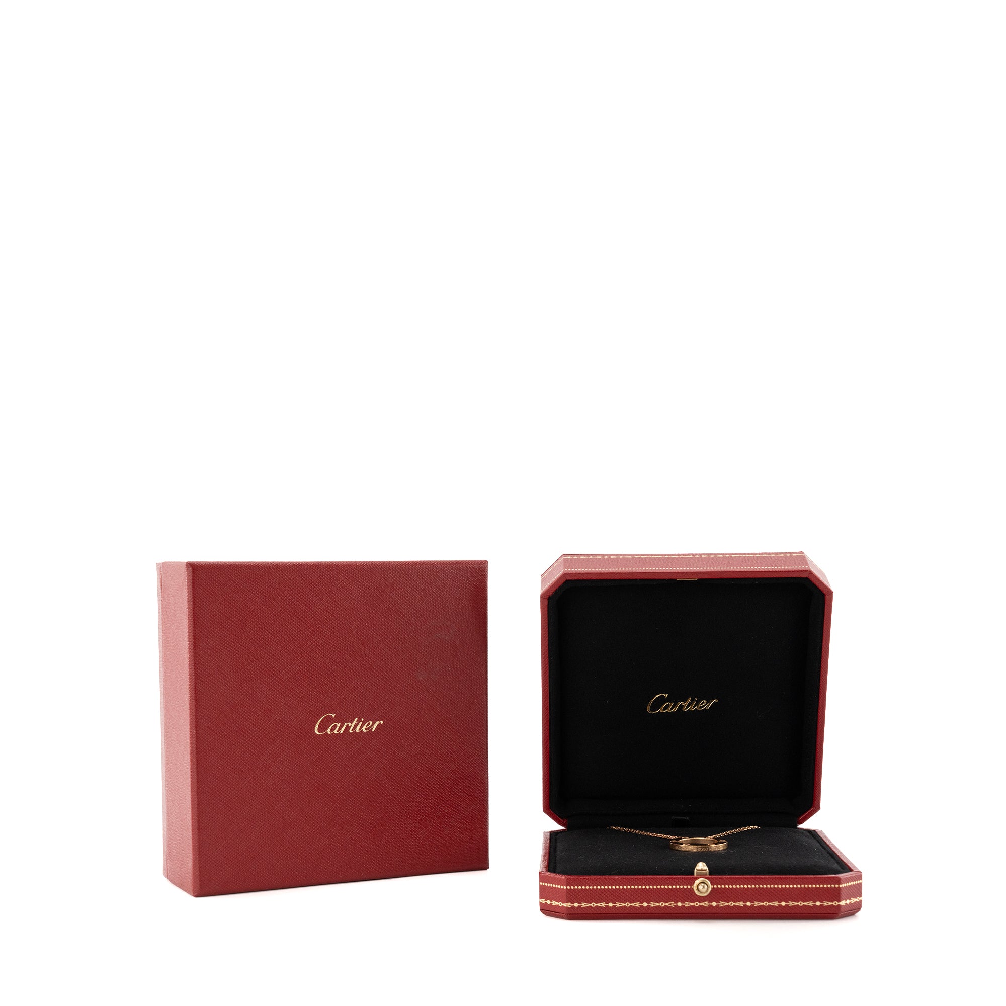 CARTIER - Pendentif Love 3 Diamants Cartier en or jaune
