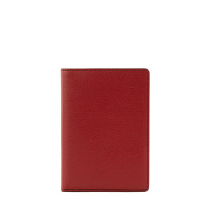CARTIER - Porte passeport Cartier en cuir grainé rouge