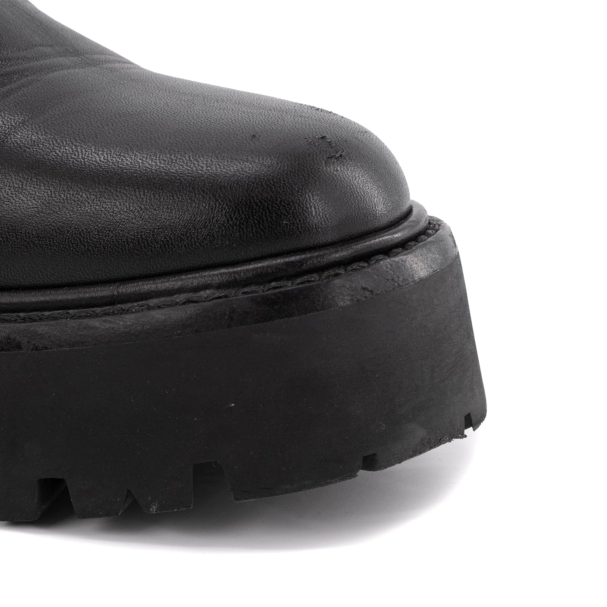 CELINE - Bottines Bulky Celine en cuir lisse noir (T36)