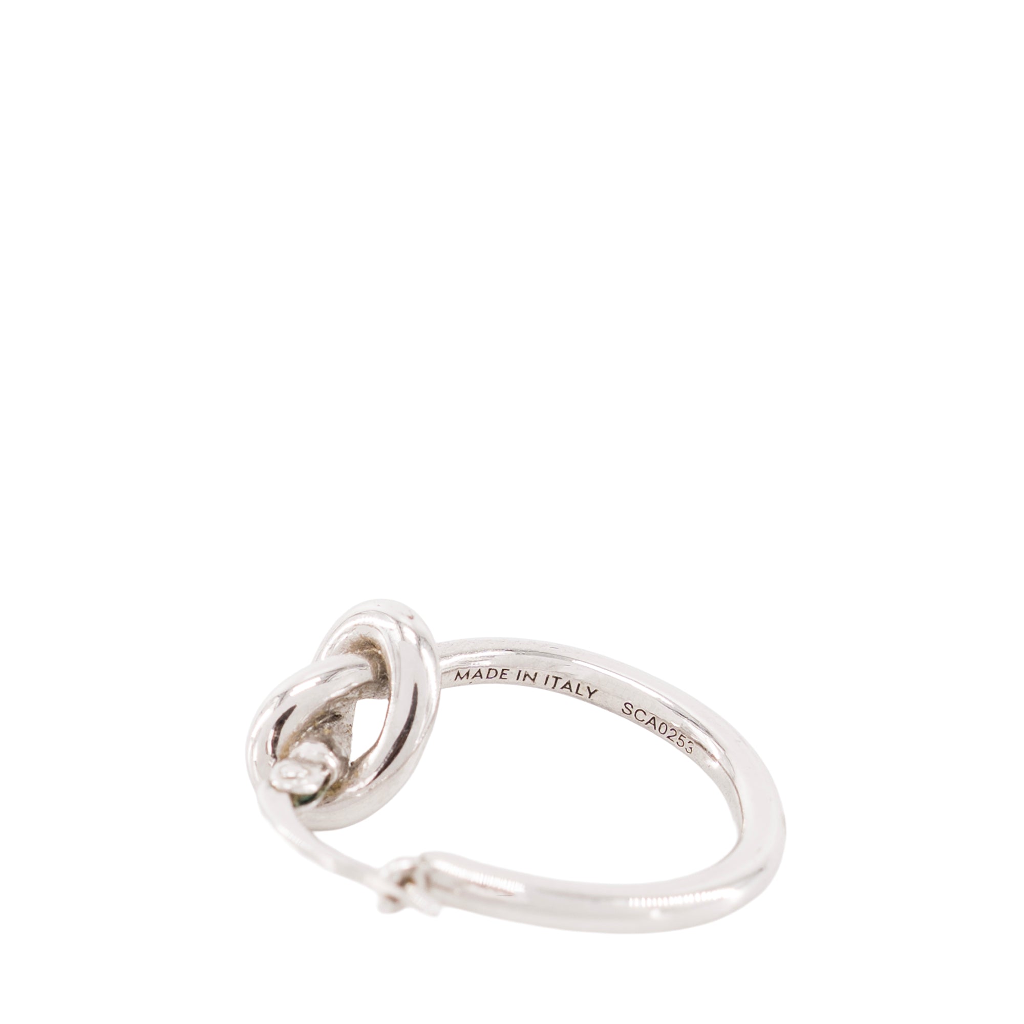 CELINE - Boucles d’oreilles Knot Celine en métal argenté