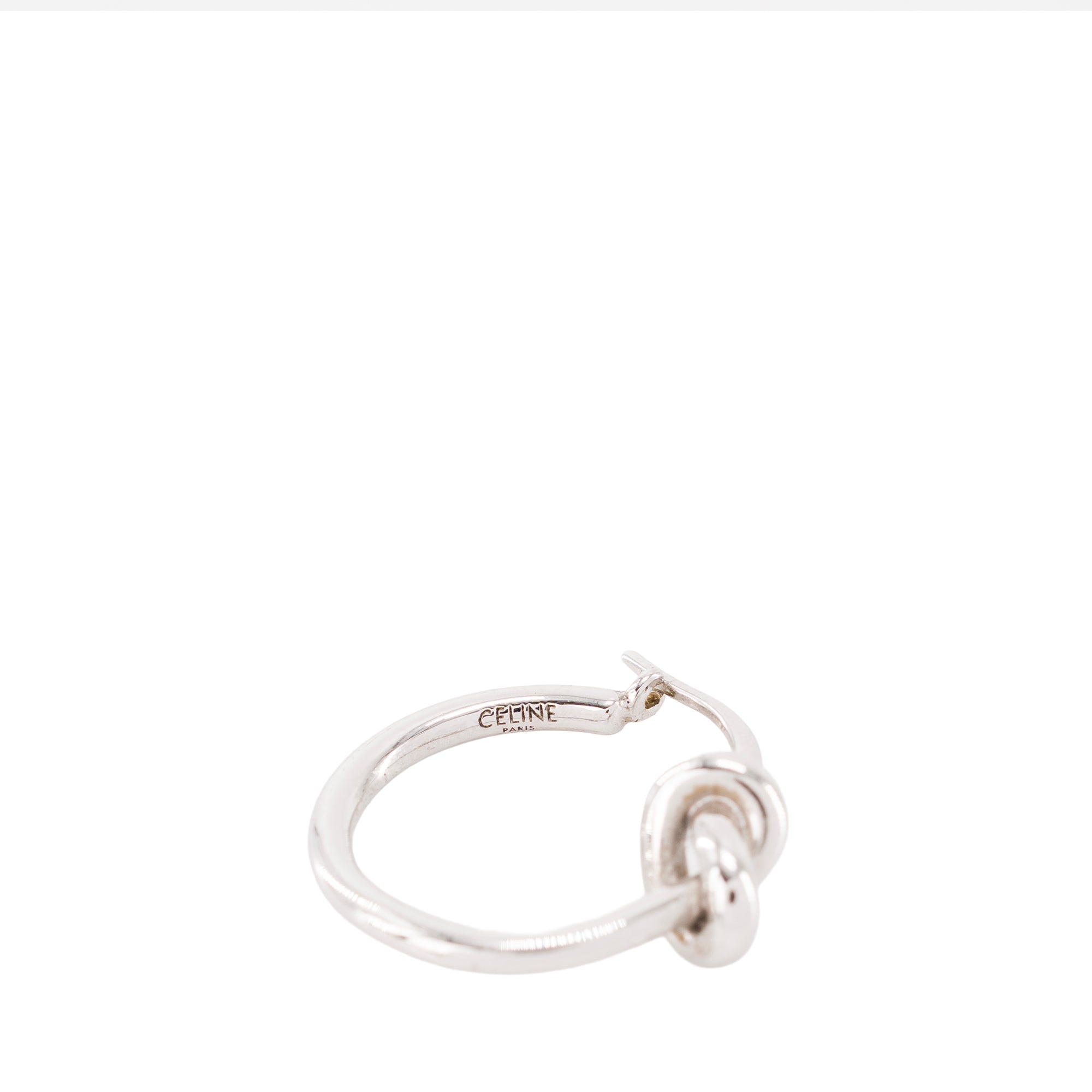 CELINE - Boucles d’oreilles Knot Celine en métal argenté