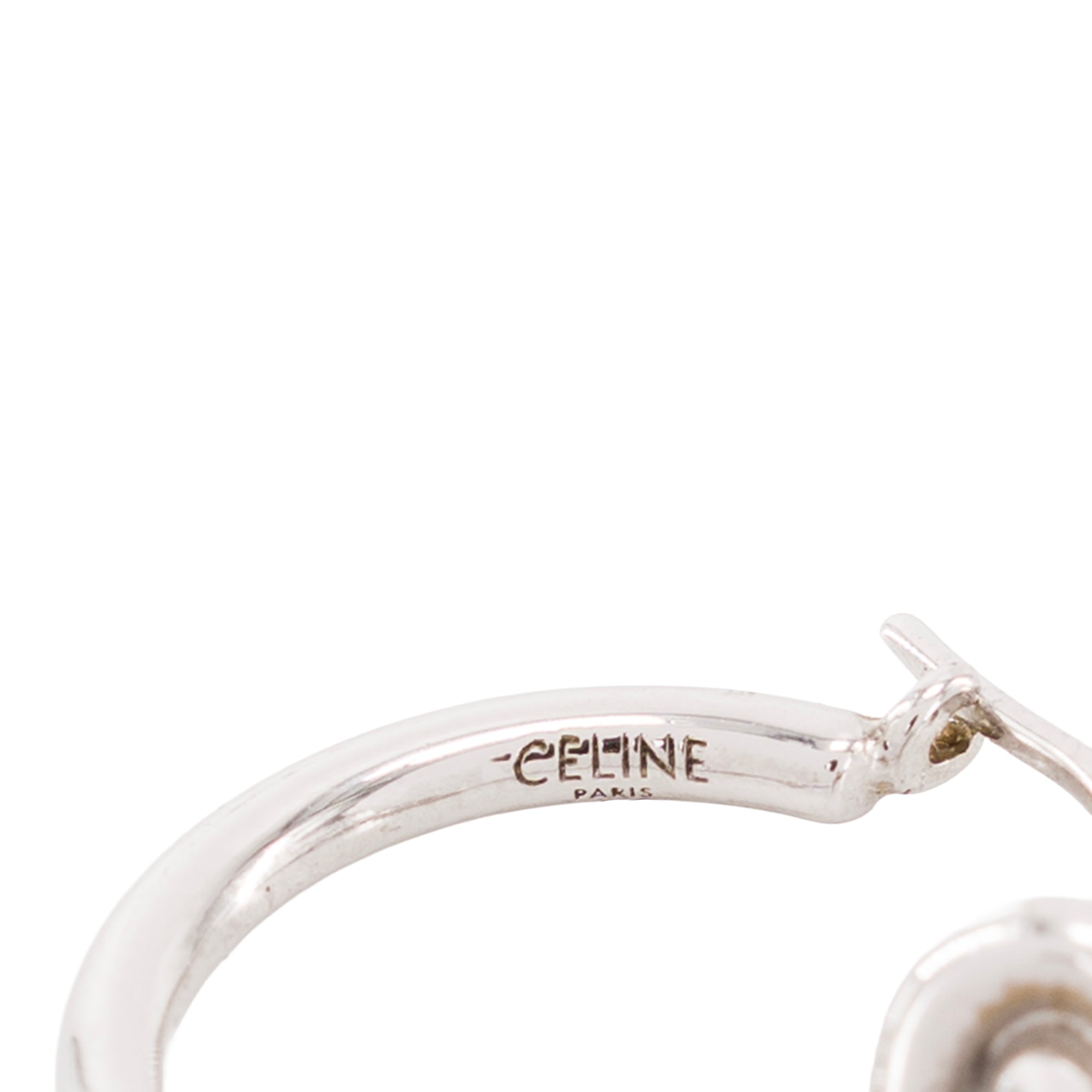 CELINE - Boucles d’oreilles Knot Celine en métal argenté
