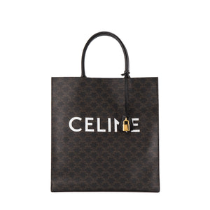 CELINE - Sac Cabas Vertical Celine en toile enduite monogrammée