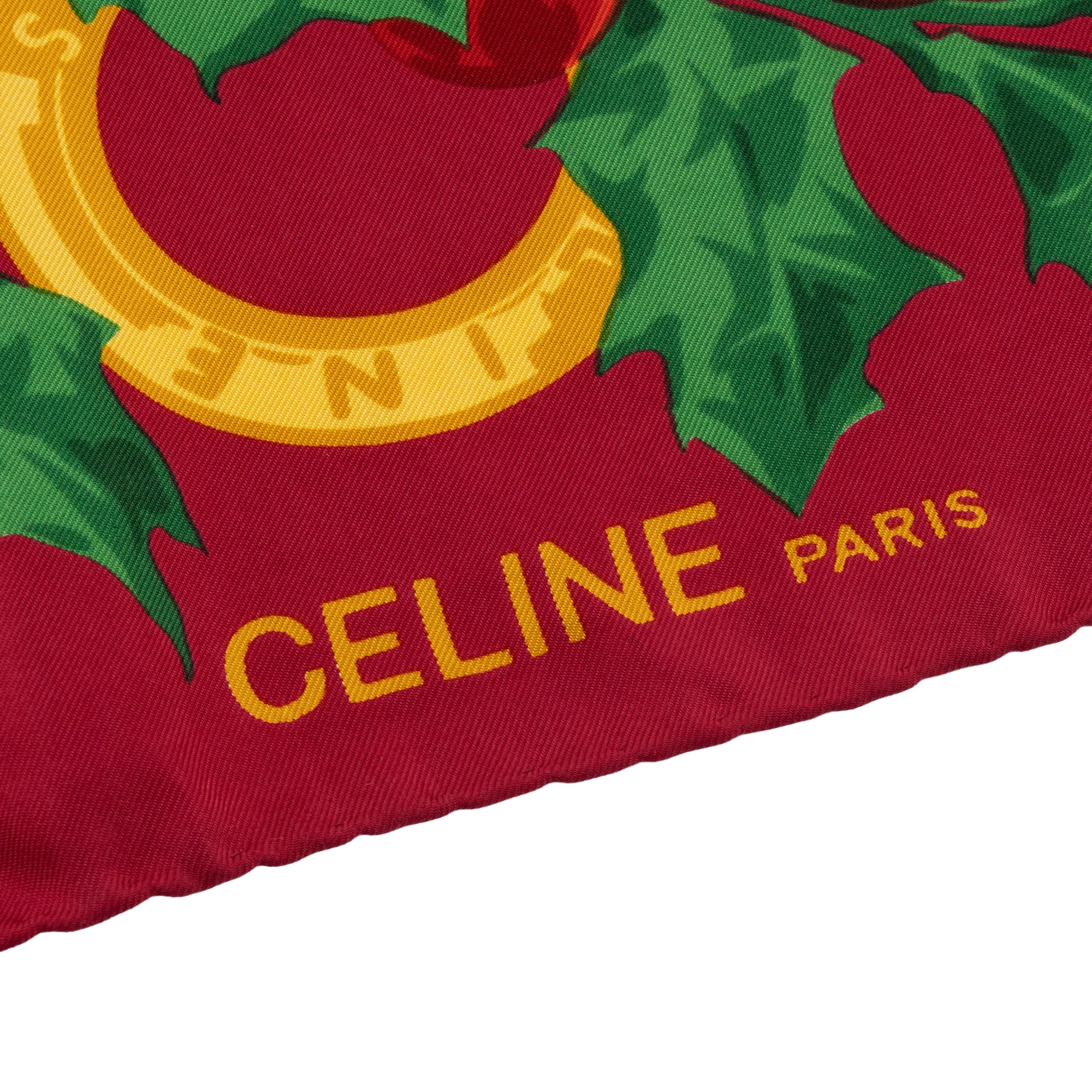 CELINE - Carré 90 Céline en soie multicolore