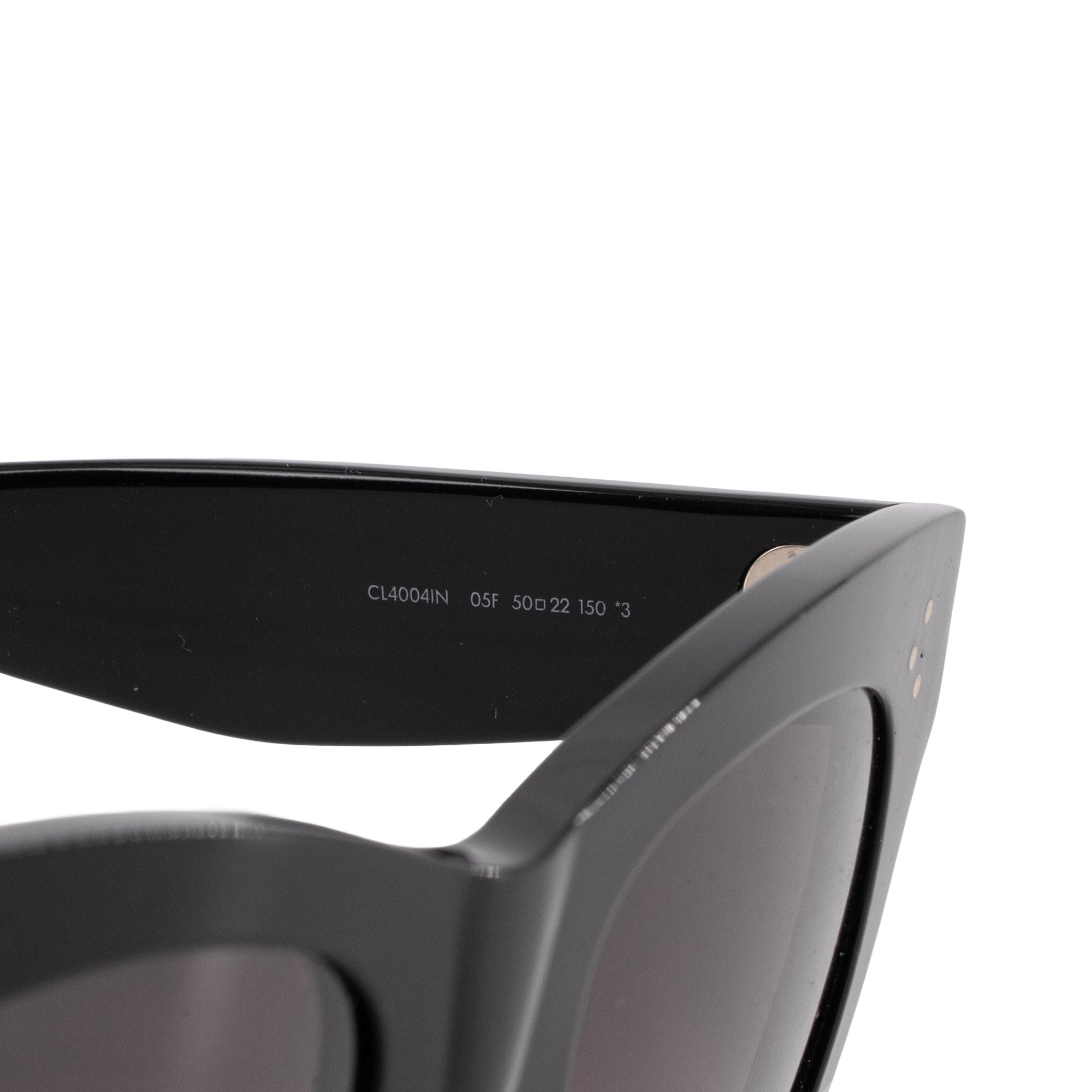 CELINE - Lunettes de soleil 3 Dotes Cate-eye Celine en plastique noir