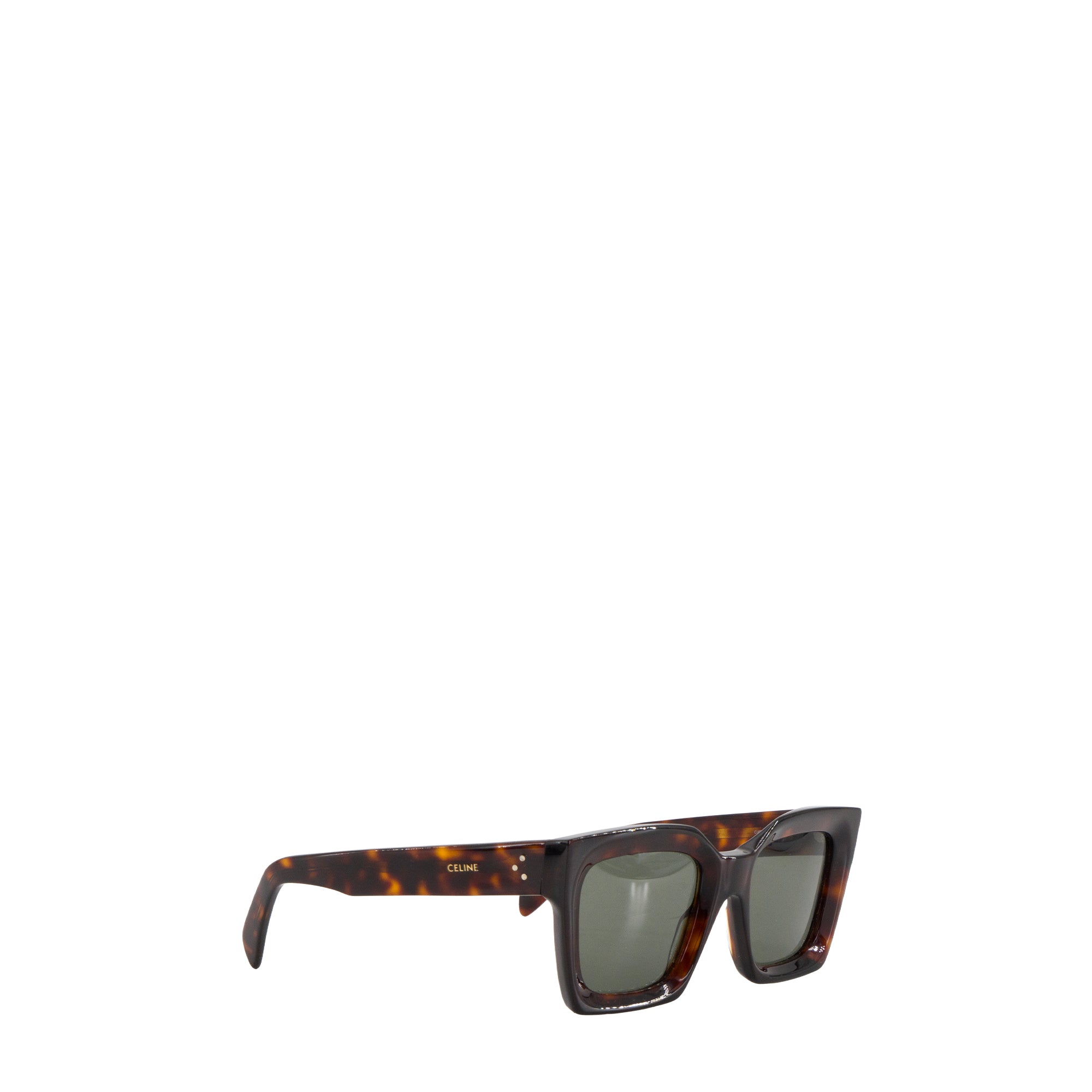 CELINE - Lunettes de soleil Celine en acétate écailles de tortue marron