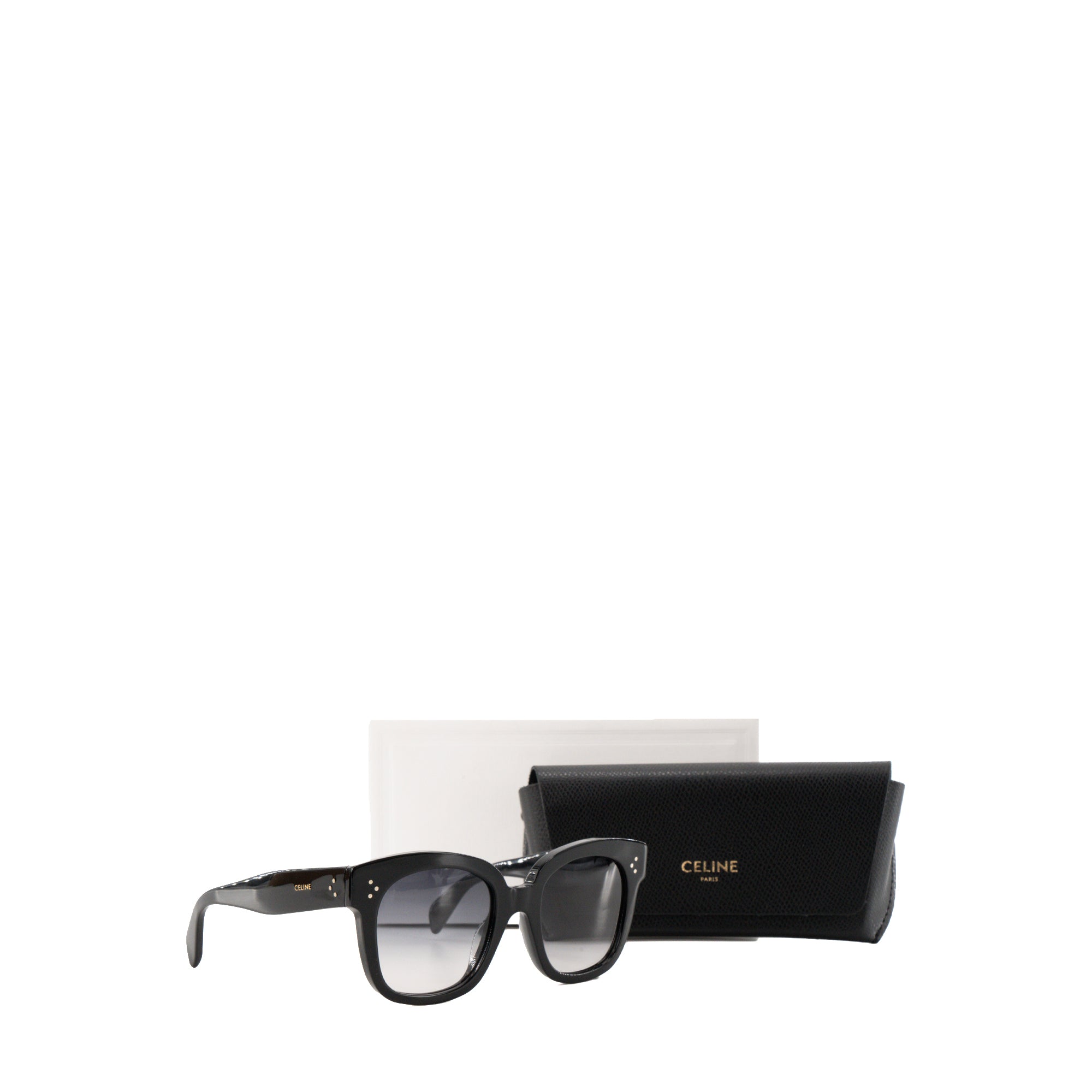 CELINE - Lunettes de soleil Celine en acétate noir