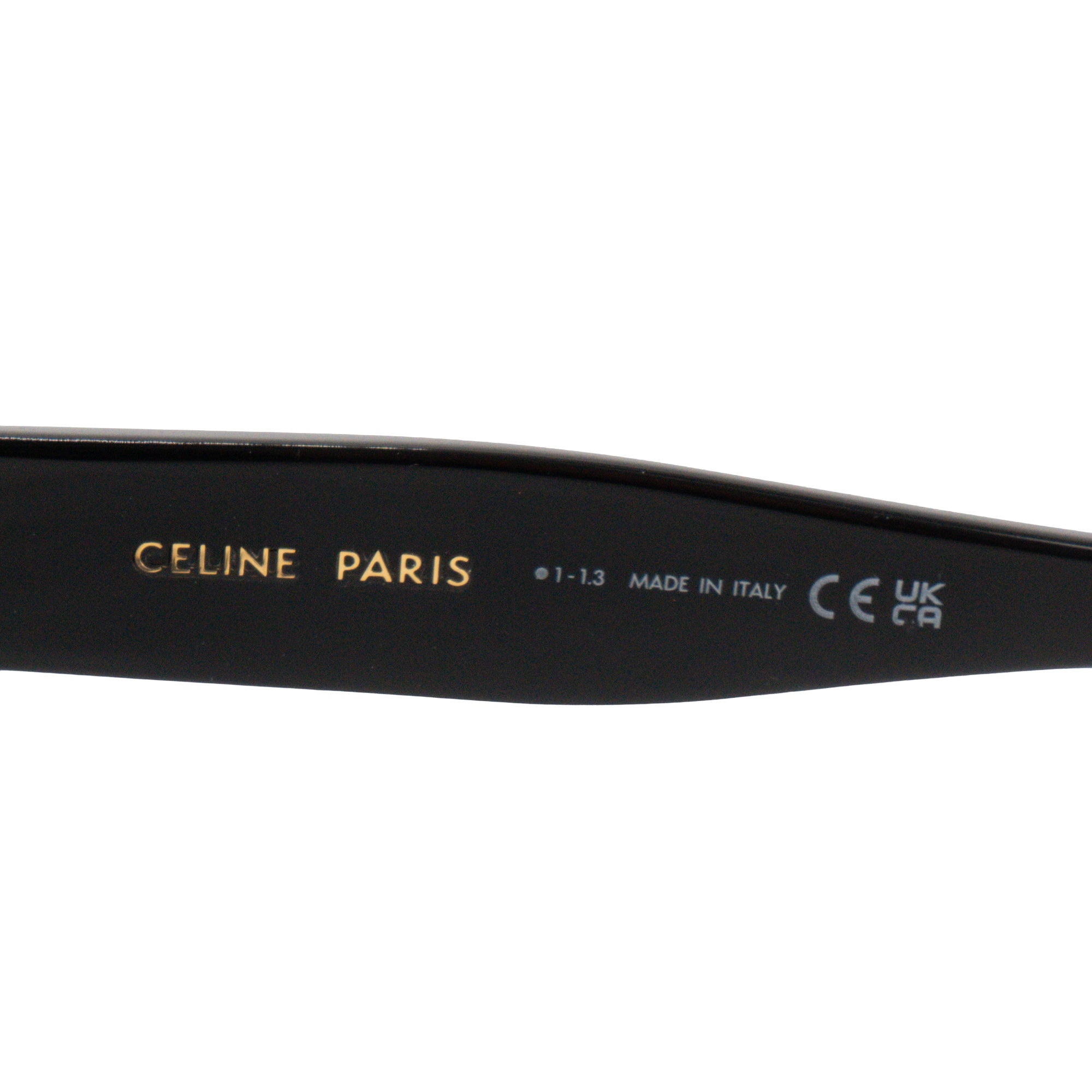 CELINE - Lunettes de soleil Celine en acétate noir