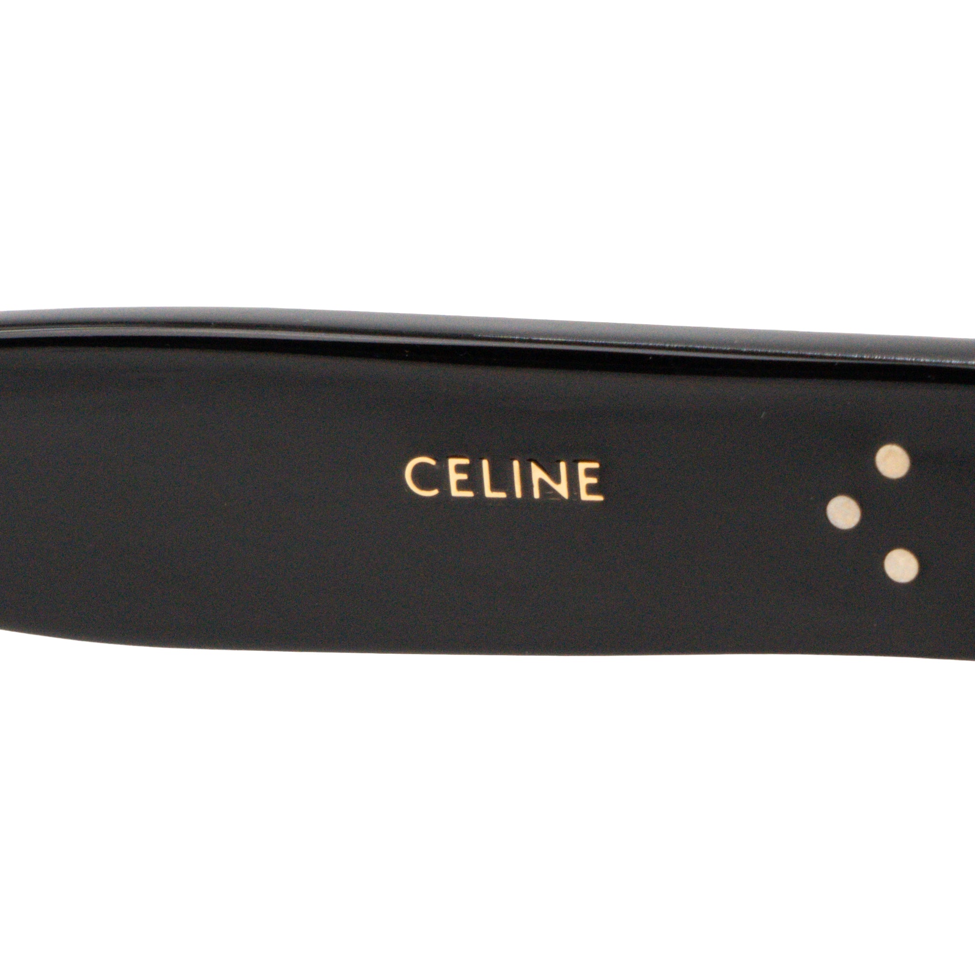 CELINE - Lunettes de soleil Celine en acétate noir