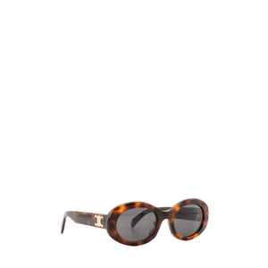 CELINE - Lunettes de soleil Celine en plastique marron