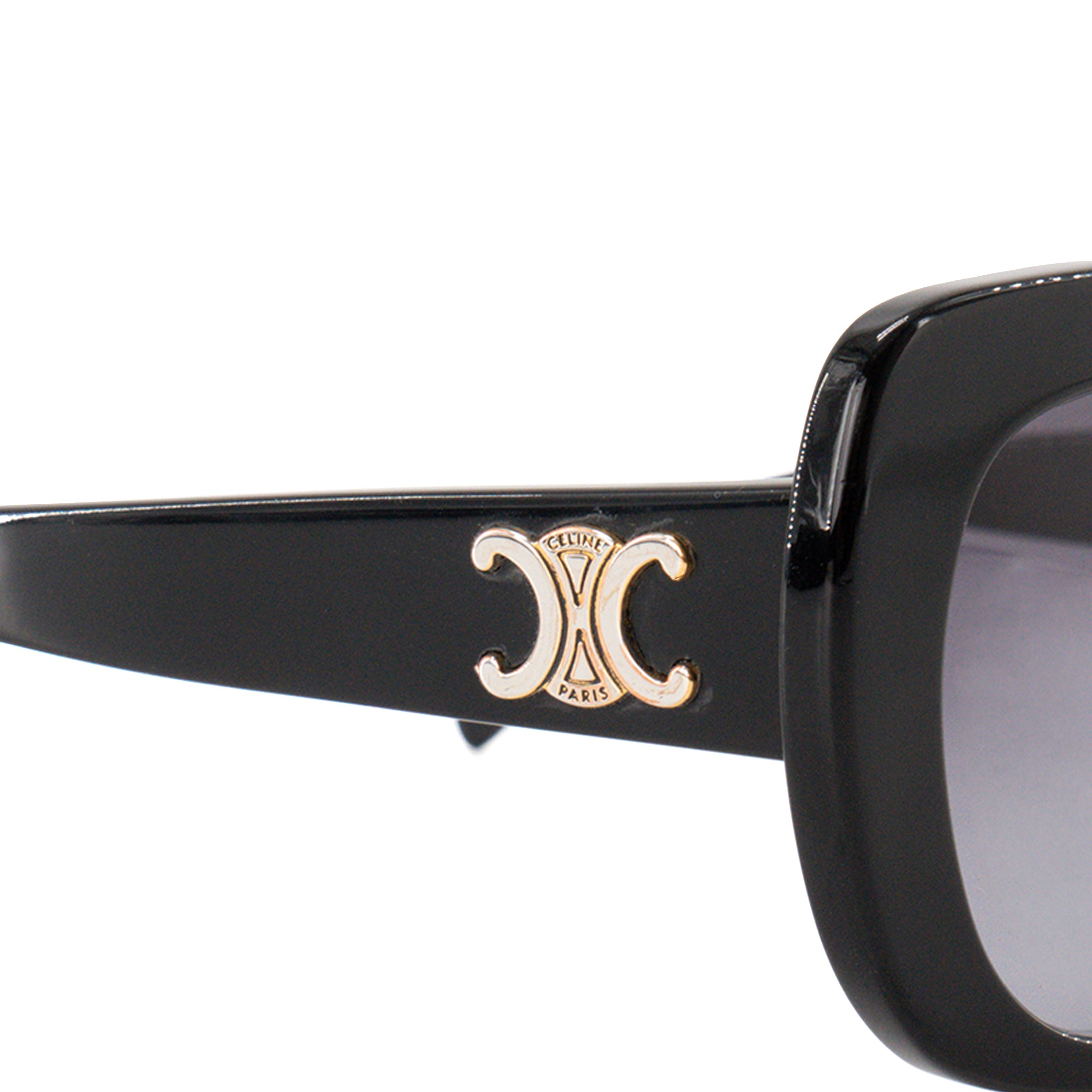 CELINE - Lunettes de soleil Triomphe Celine en acétate noire