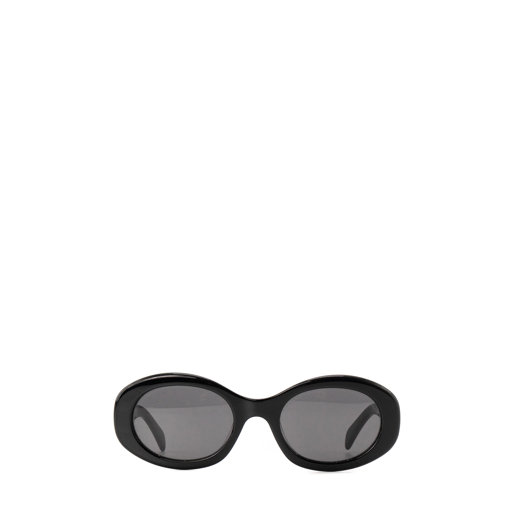 CELINE - Lunettes de soleil Triomphe oval Celine en acétate noir