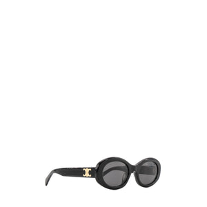 CELINE - Lunettes de soleil Triomphe oval Celine en acétate noir