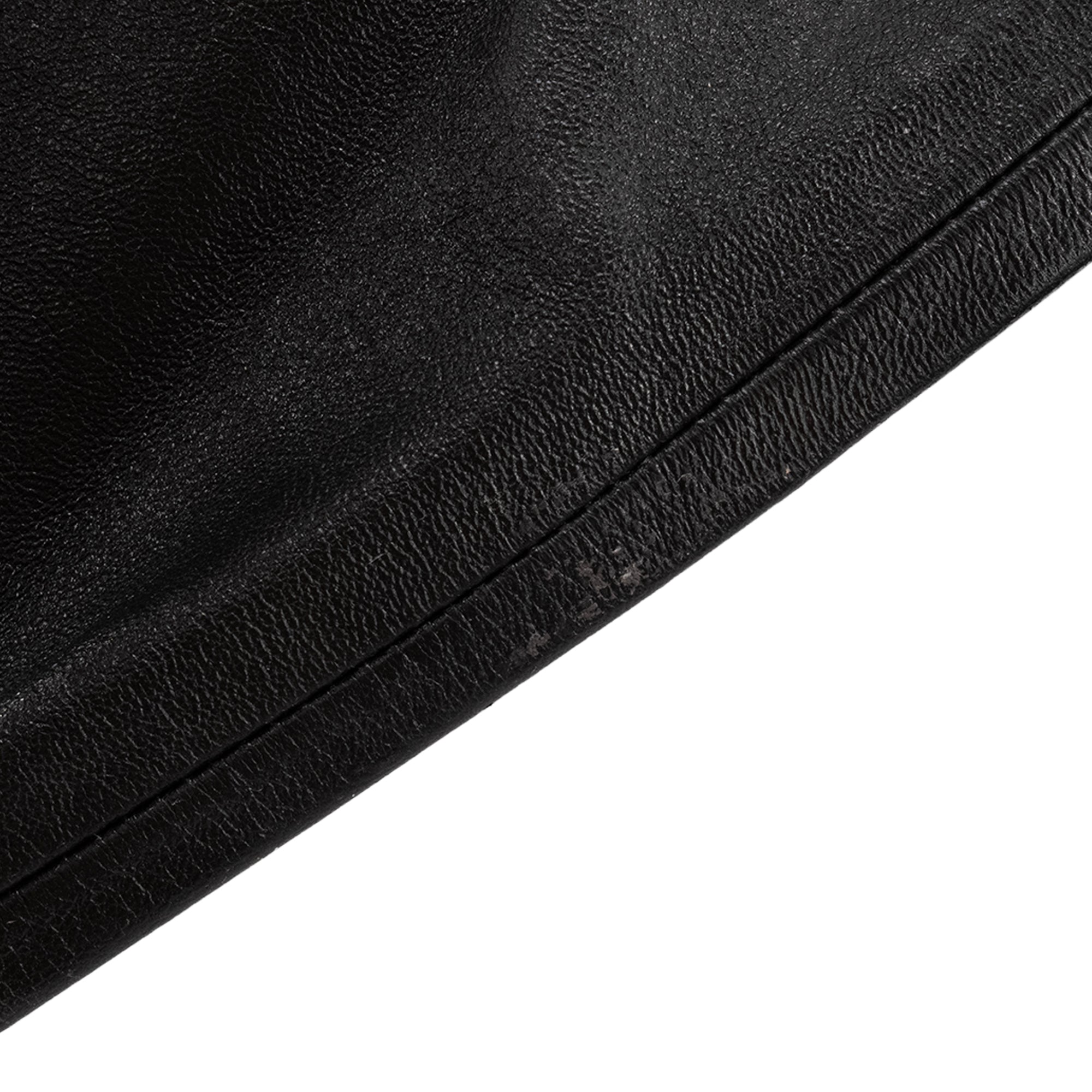 CELINE - Pantalon Celine en cuir noir (T38)