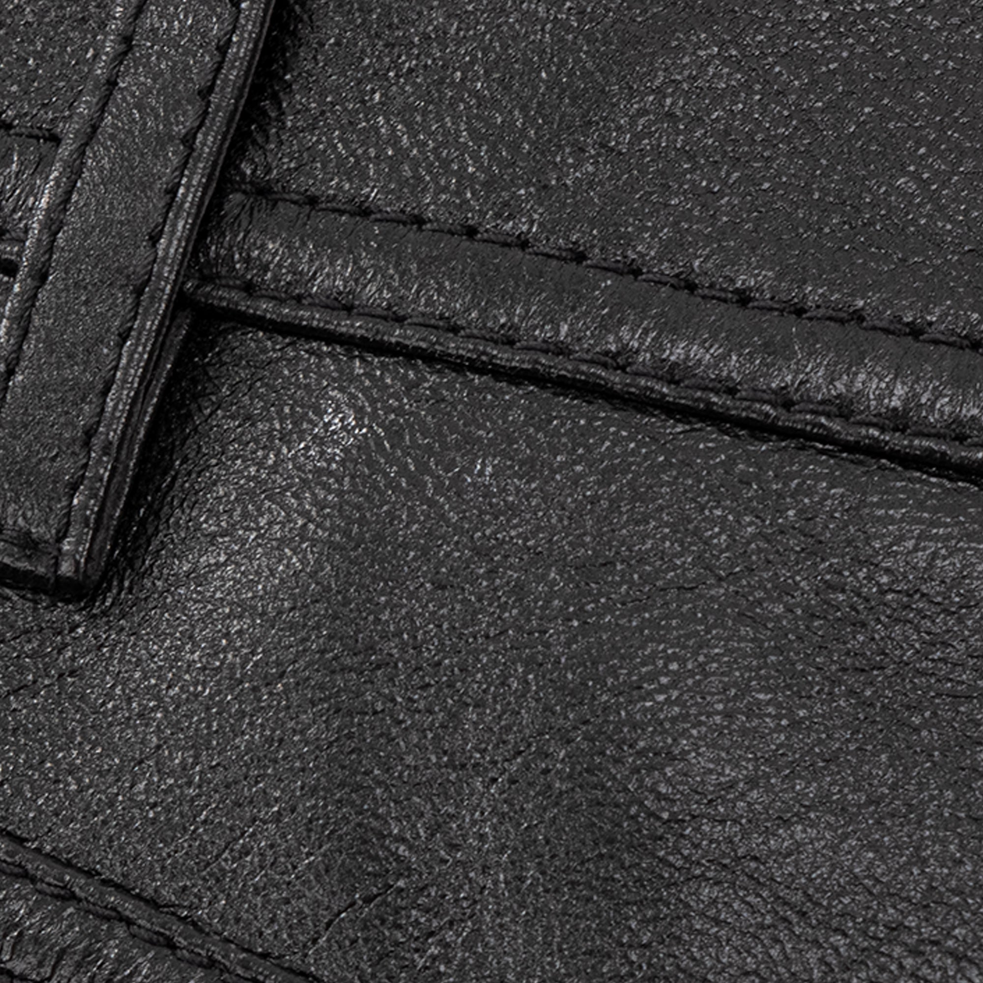 CELINE - Pantalon Celine en cuir noir (T38)