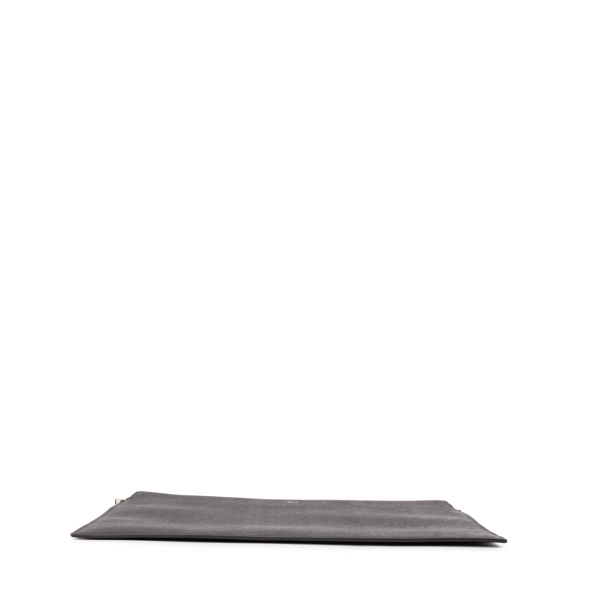 CELINE - Pochette Celine en cuir grainé noir