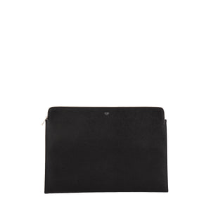 CELINE - Pochette Celine en cuir grainé noir
