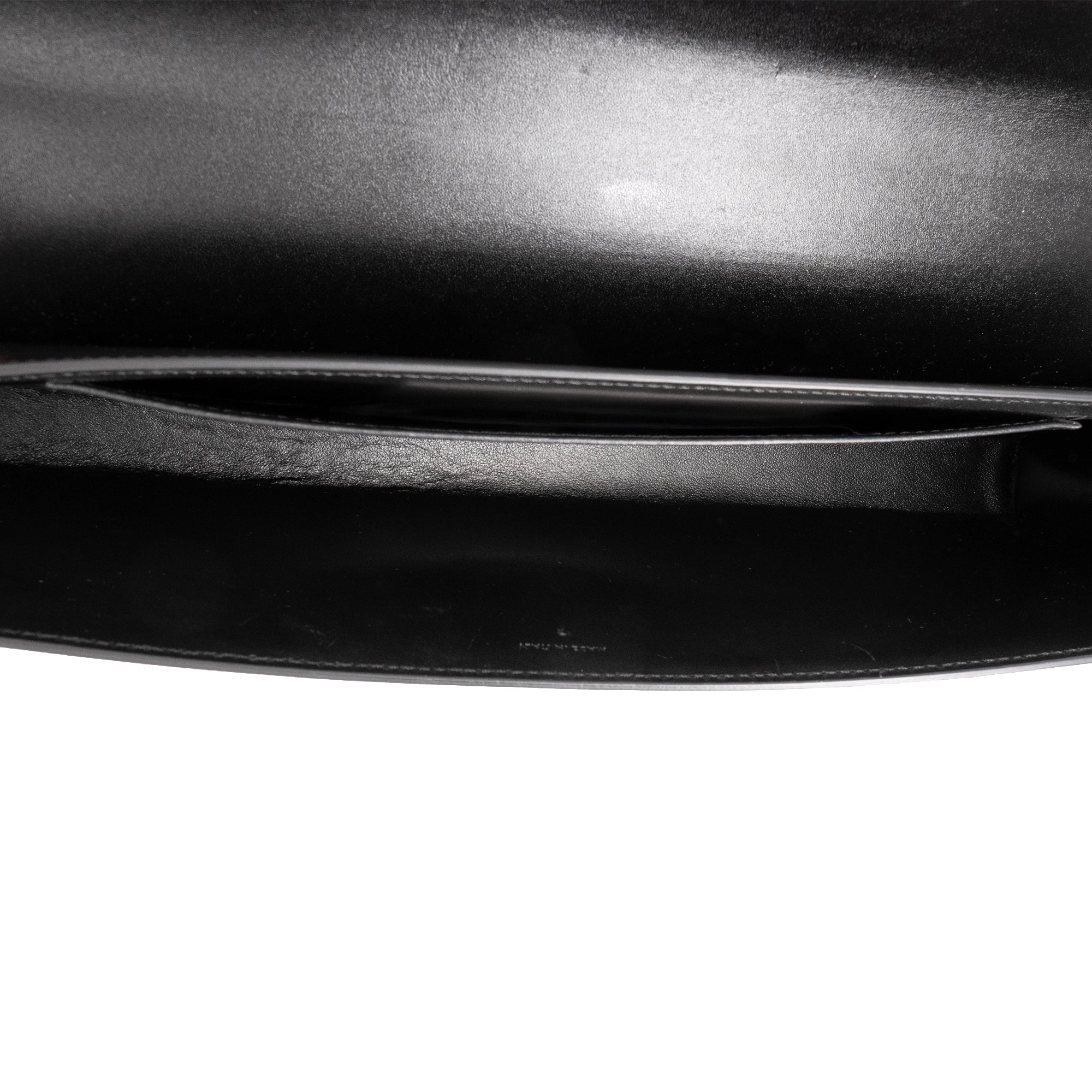 CELINE - Pochette Celine en cuir lisse noir