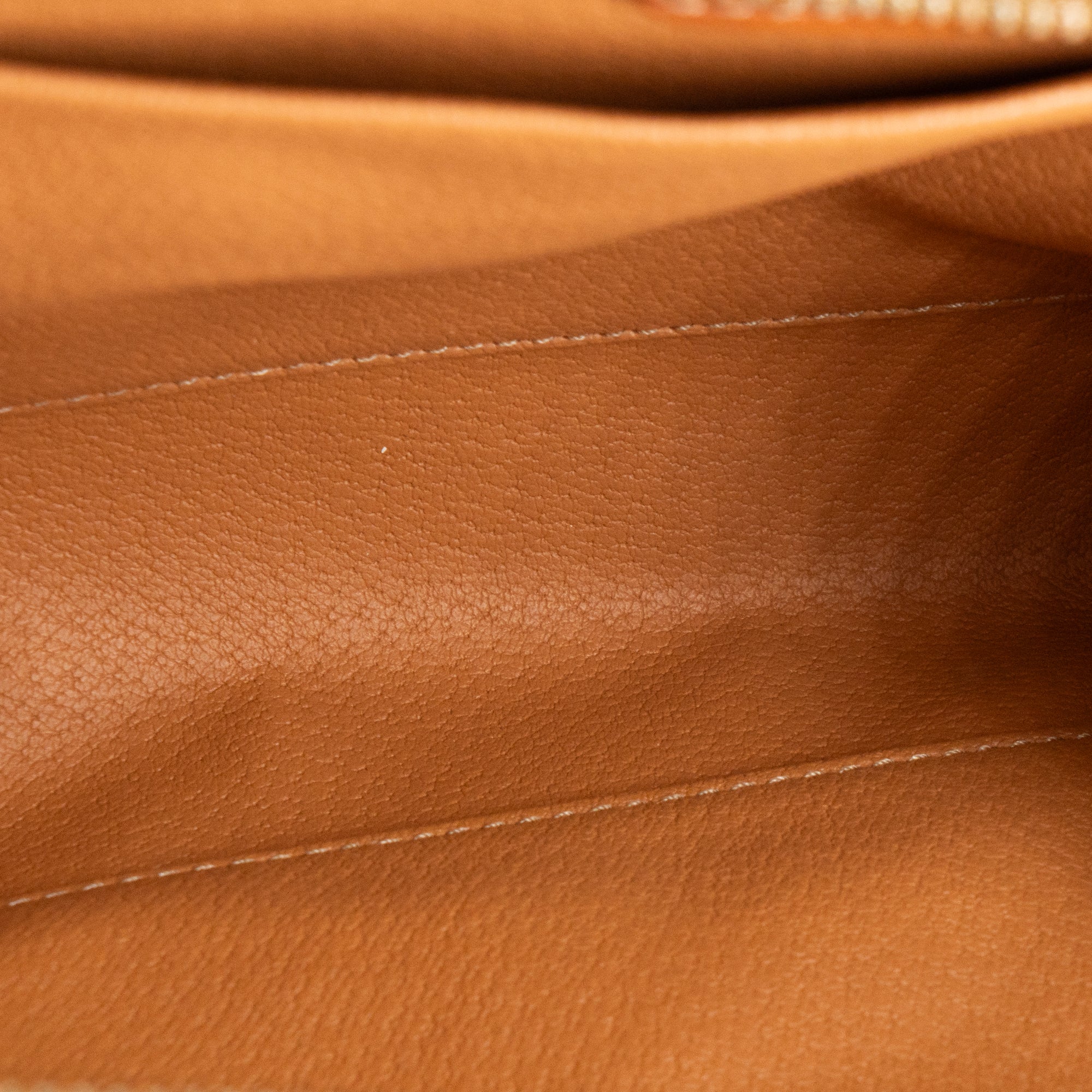CÉLINE - Pochette Celine en toile enduite macadam beige vintage